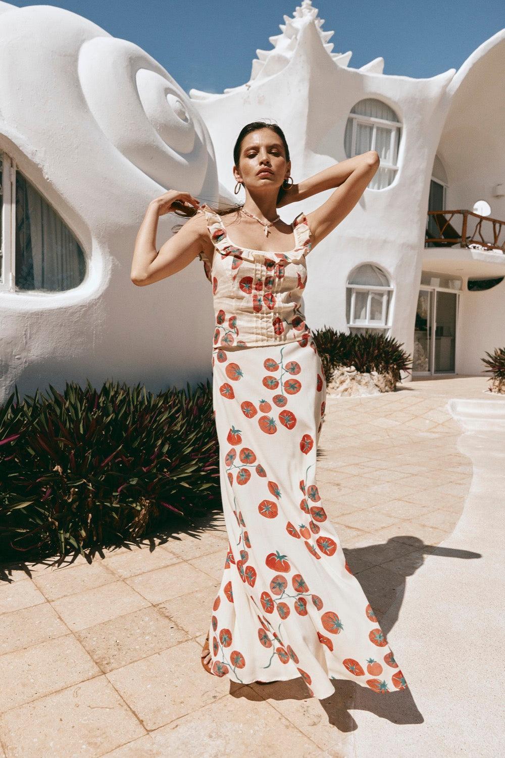 Brie Midi Skirt Roma Product Image