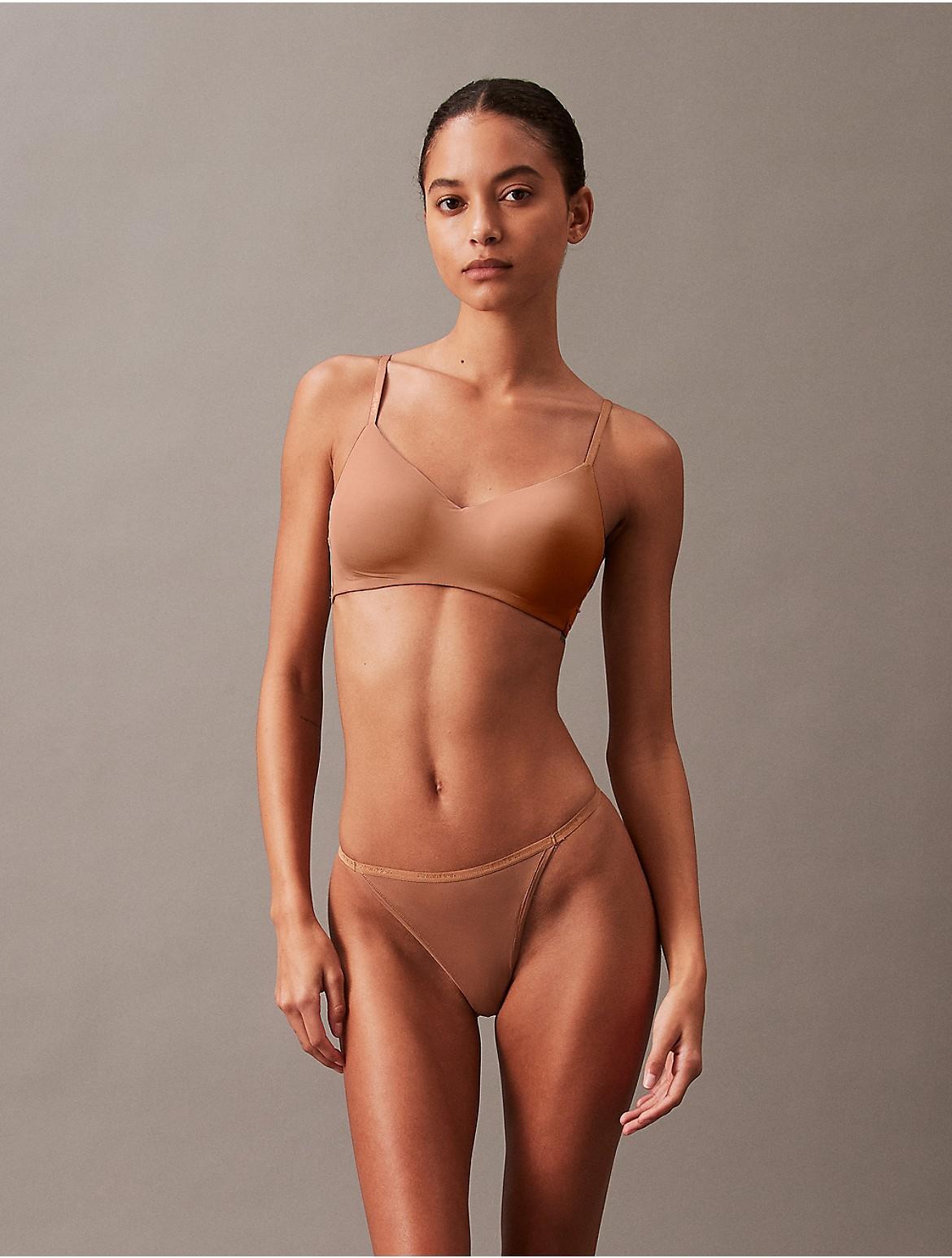 Calvin Klein Women's Ideal Micro String Bikini - Brown - L Product Image