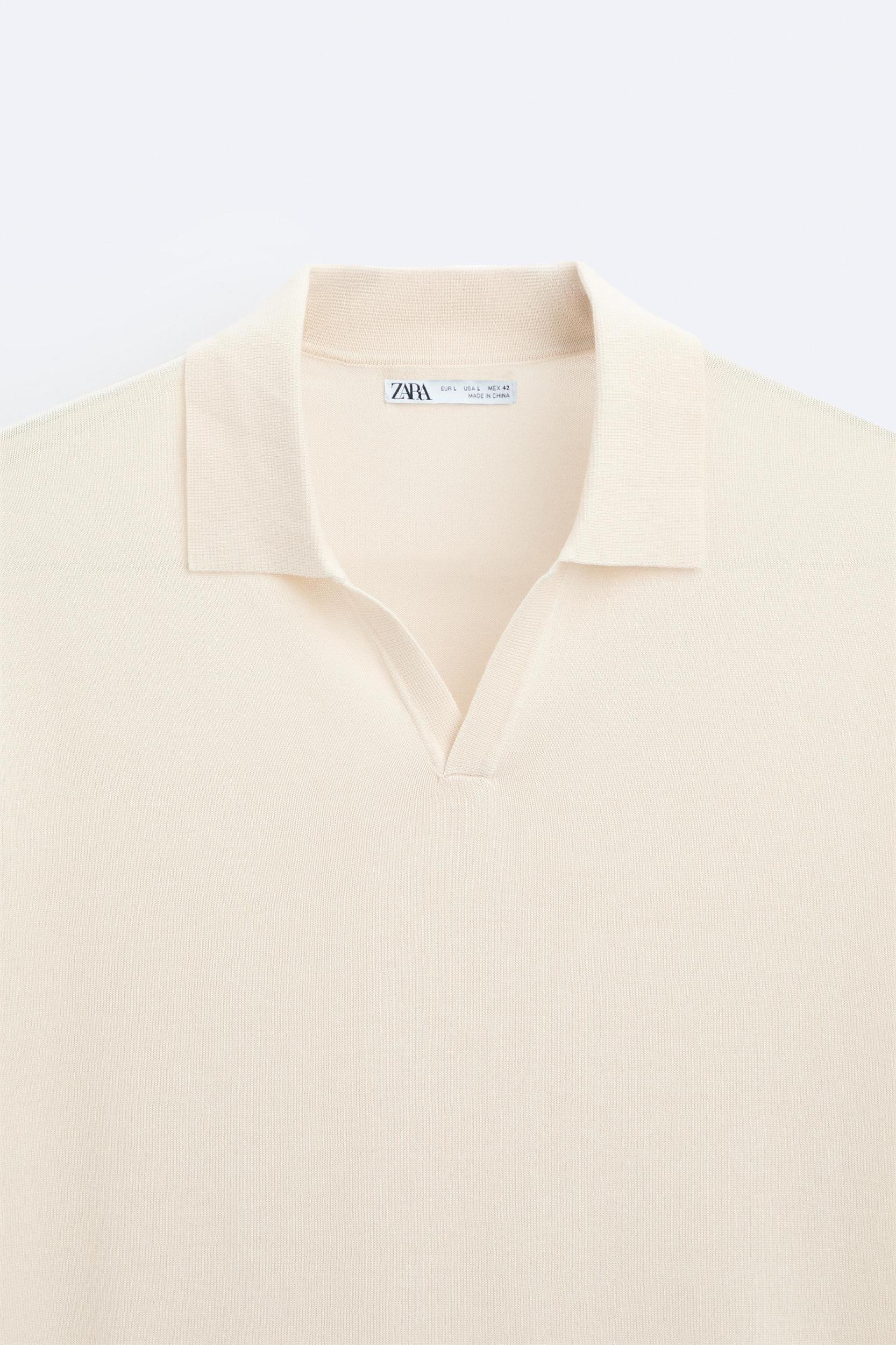 LYOCELL BLEND KNIT POLO SHIRT Product Image