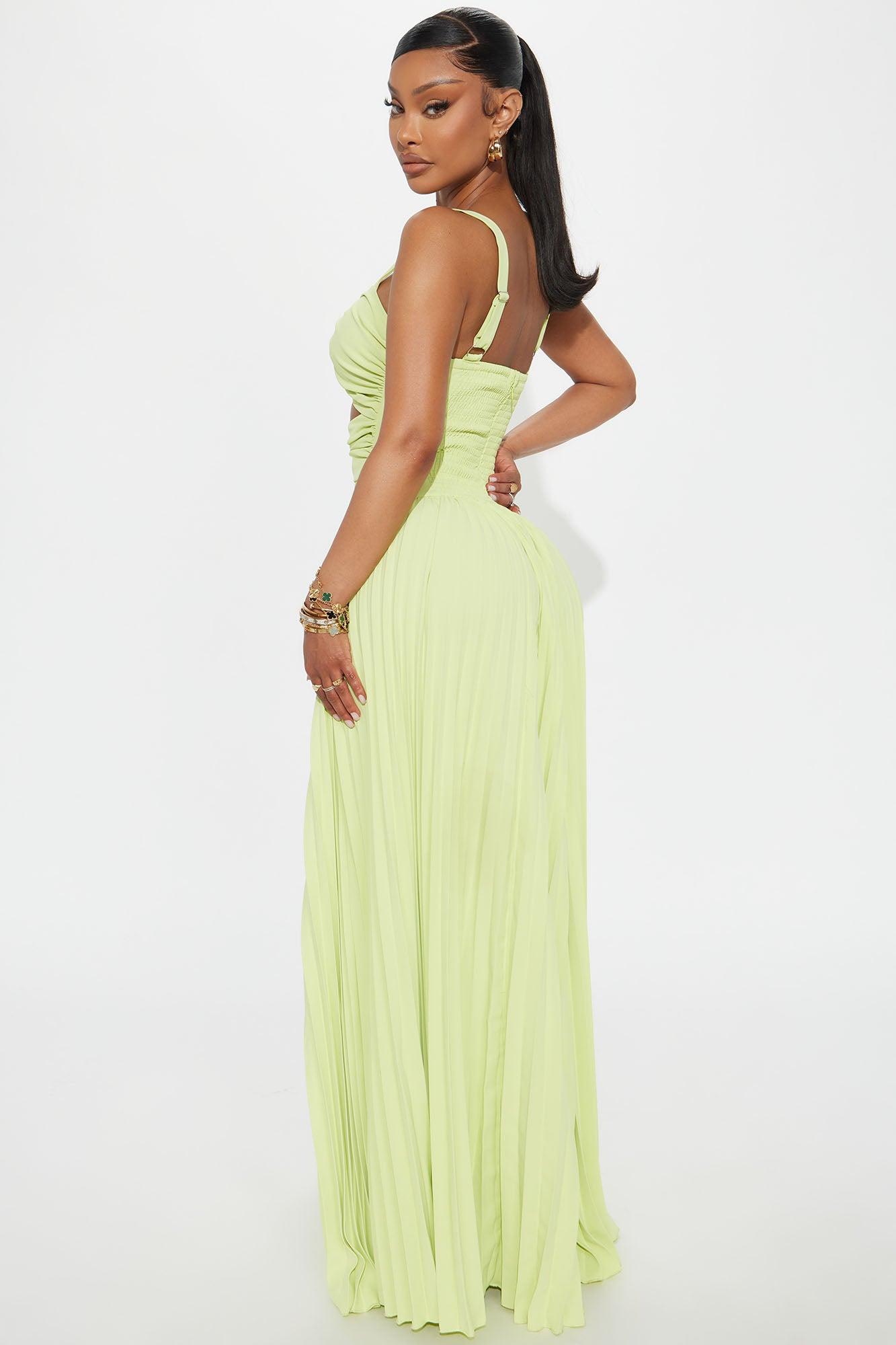 Feel The Waves Jumpsuit - Lime Product Image