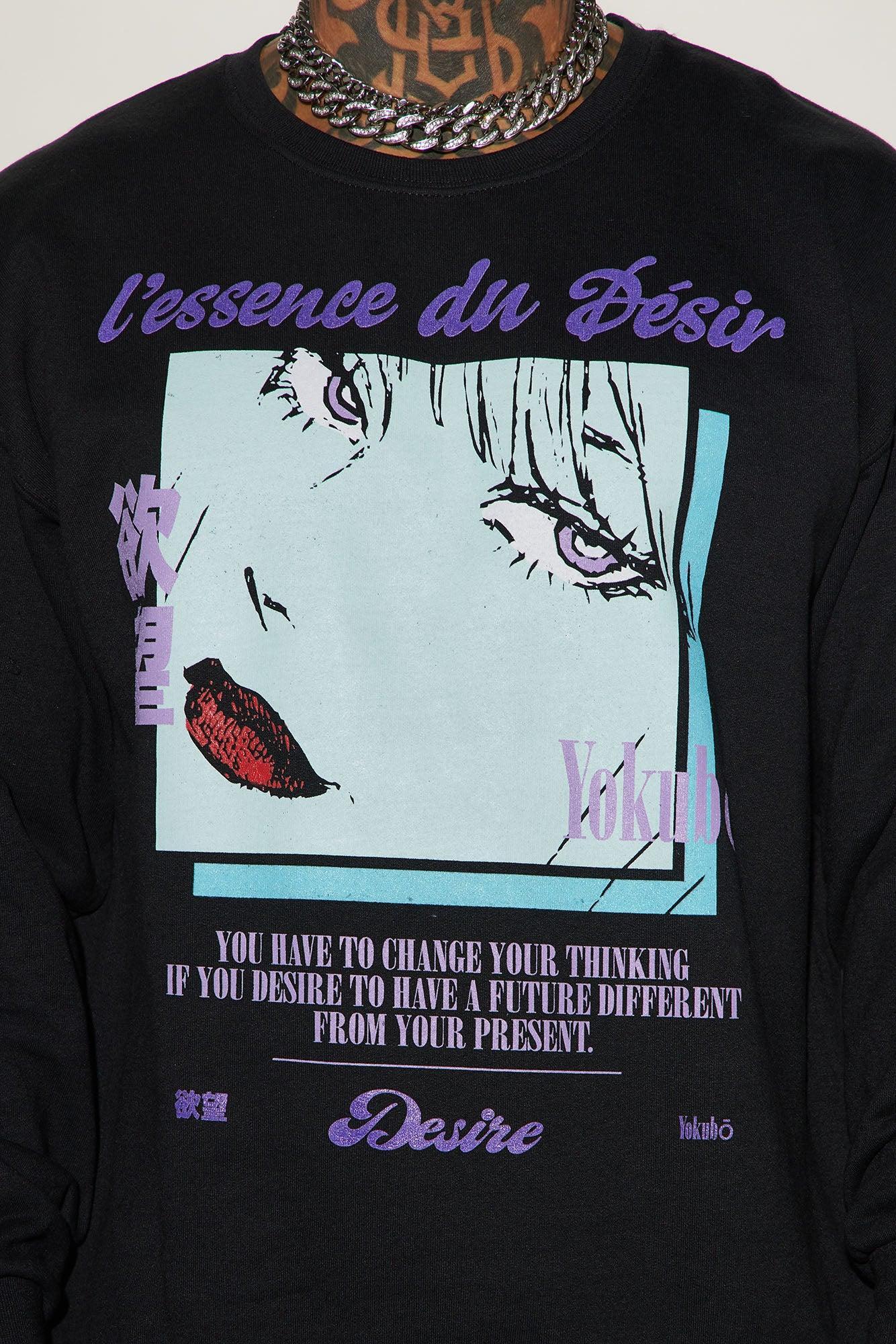 Desire The Future Crewneck Sweater - Black Product Image