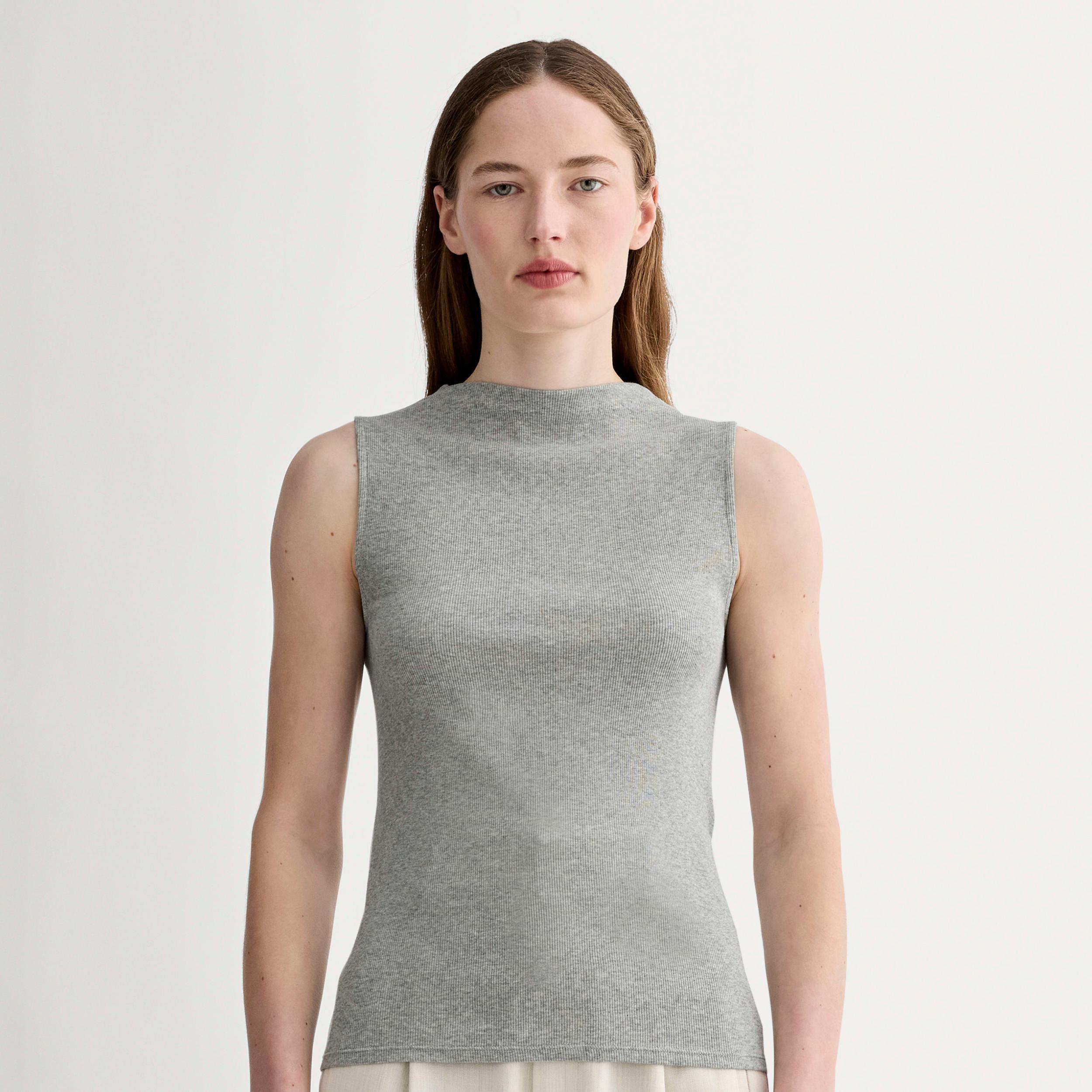 Womens Luxe Rib Funnel-Neck Tank by Everlane Product Image