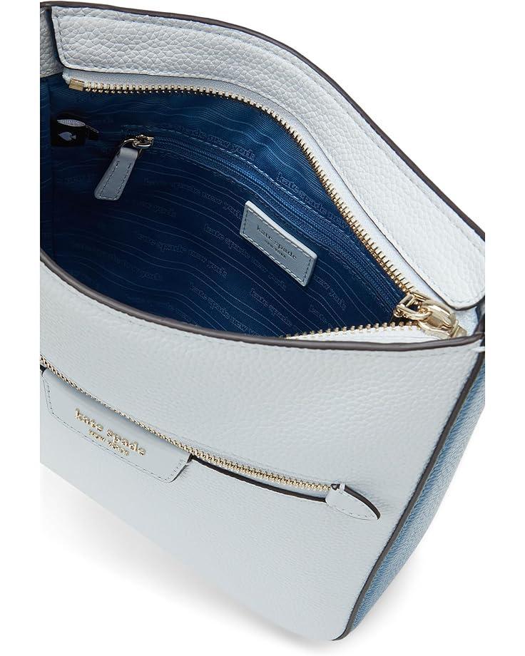 Kate Spade New York Hudson Colorblocked Pebbled Leather Messenger Crossbody Product Image