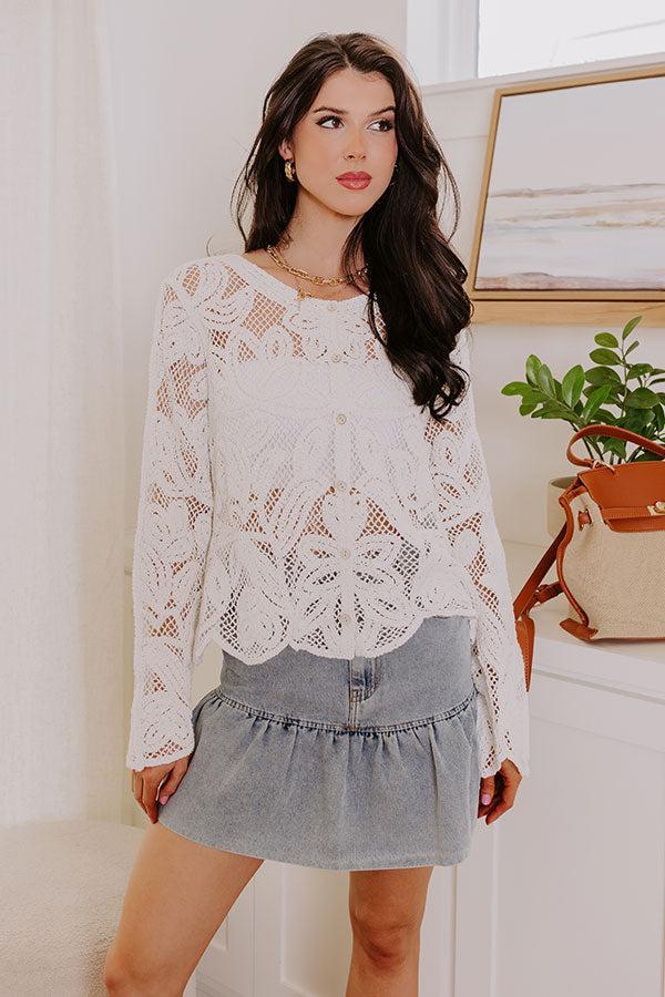Boho Love Crochet Button Up Product Image