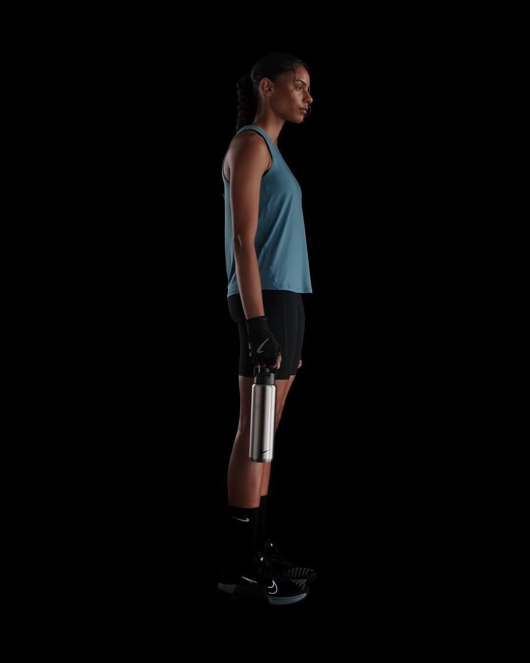 Nike Womens One Classic Dri-FIT Cropped Tank Top Product Image