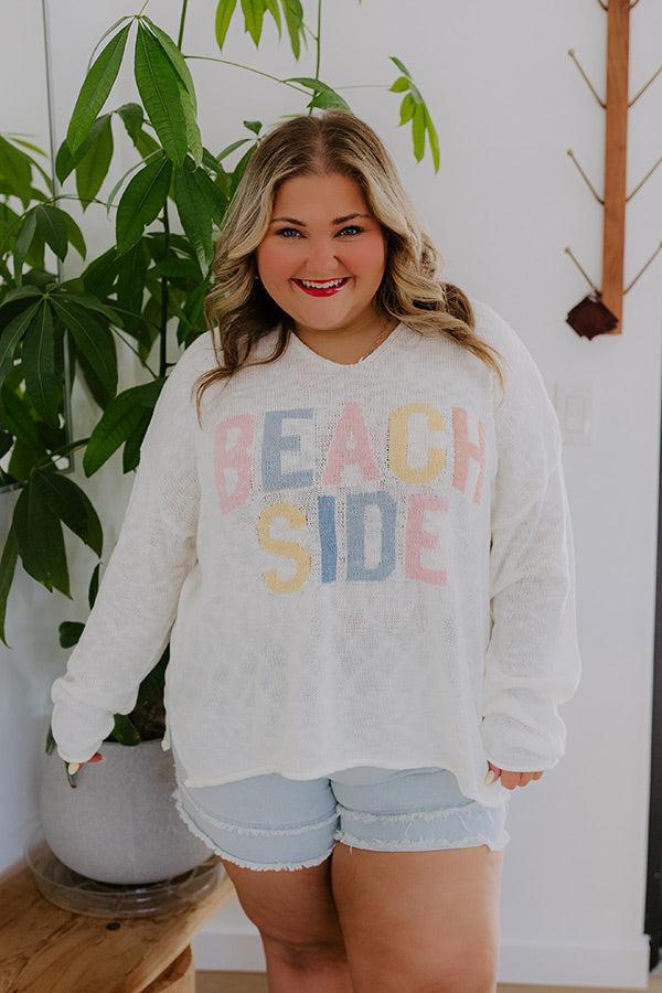 Beachside Knit Sweater Curves Product Image