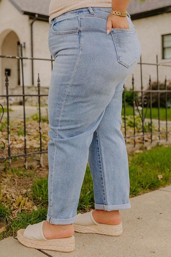 RISEN Willa High Waist Barrel Leg Jean Curves Product Image