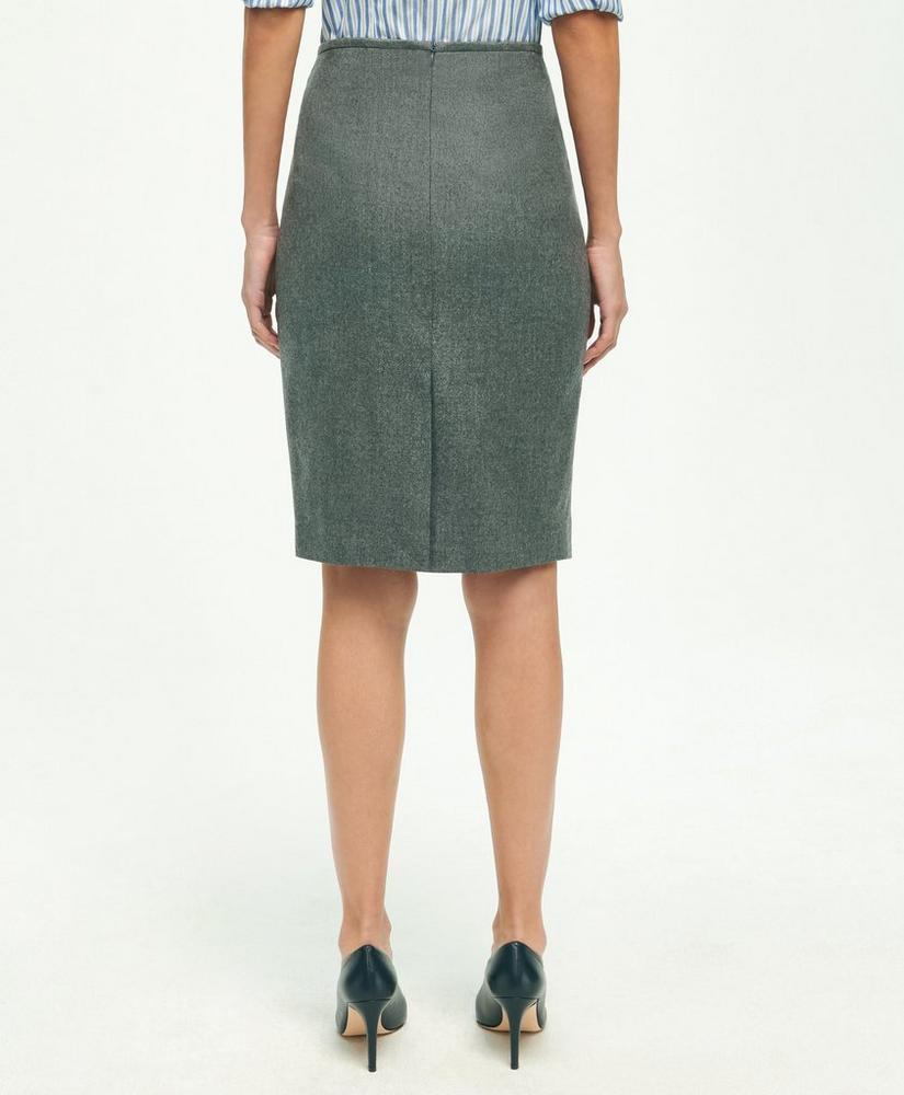 Wool Flannel Pencil Skirt Product Image