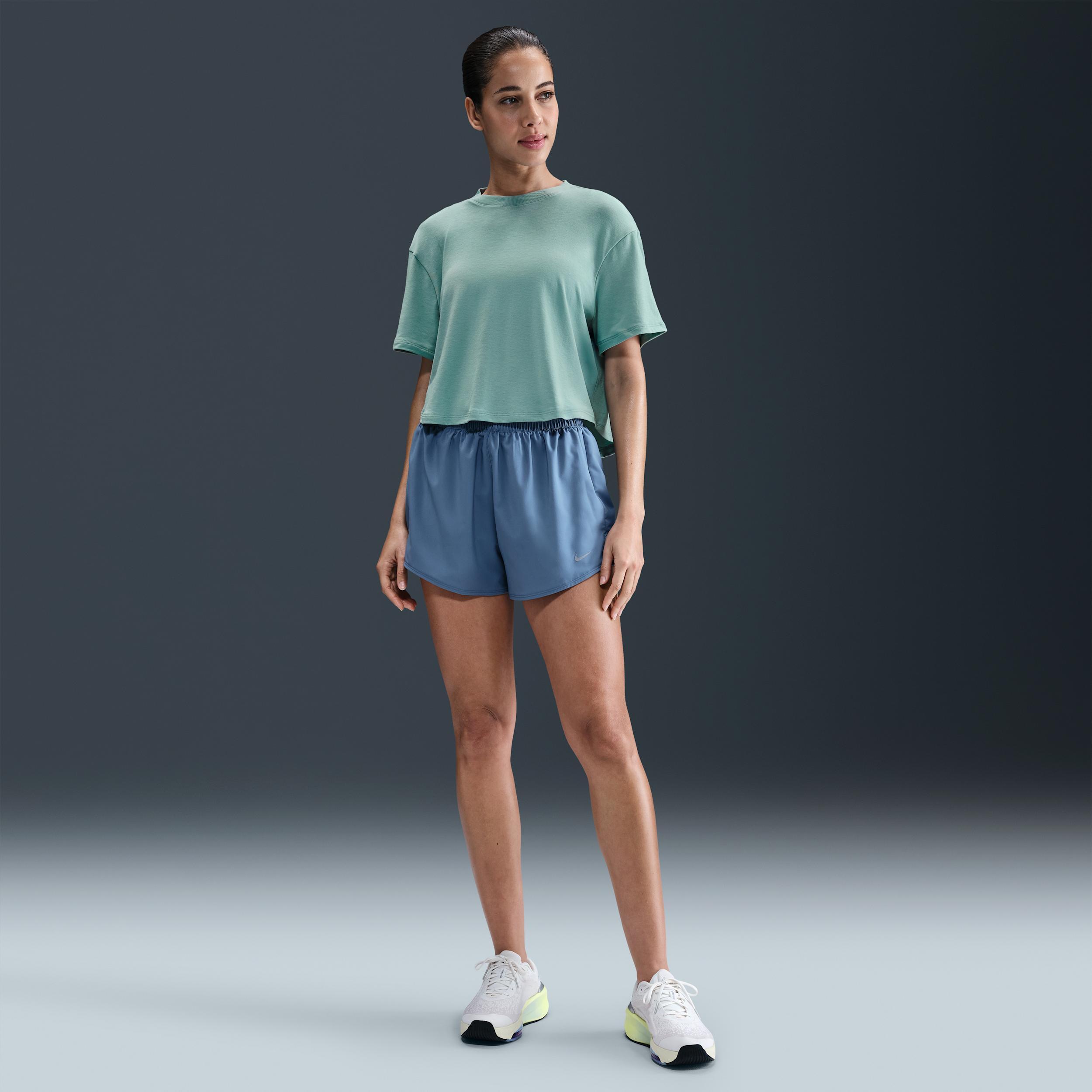 Nike Women's One Relaxed Dri-FIT Cropped Short-Sleeve Top Product Image