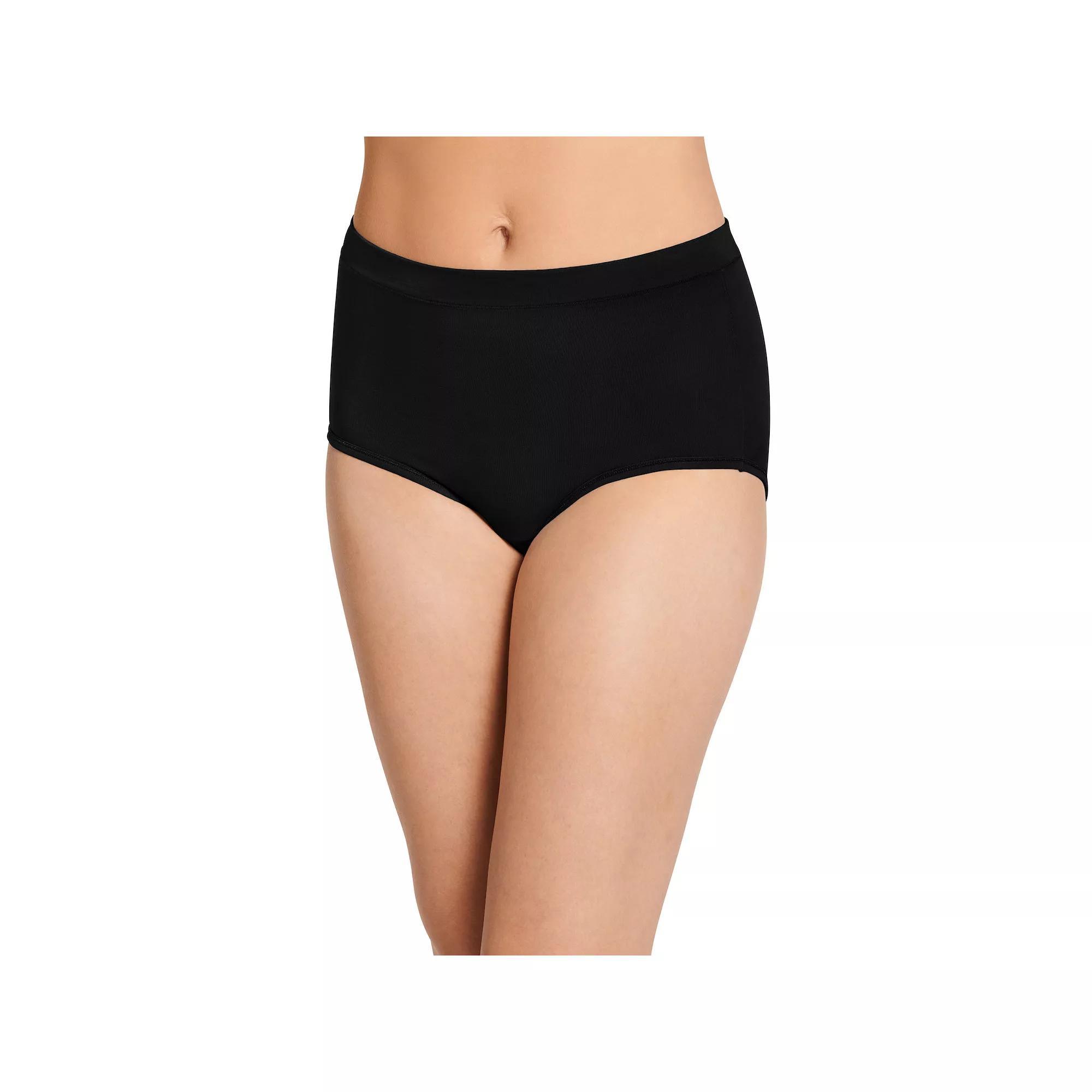 Womens Jockey Cotton Stretch Brief Panty 1556, Gray Grey Product Image