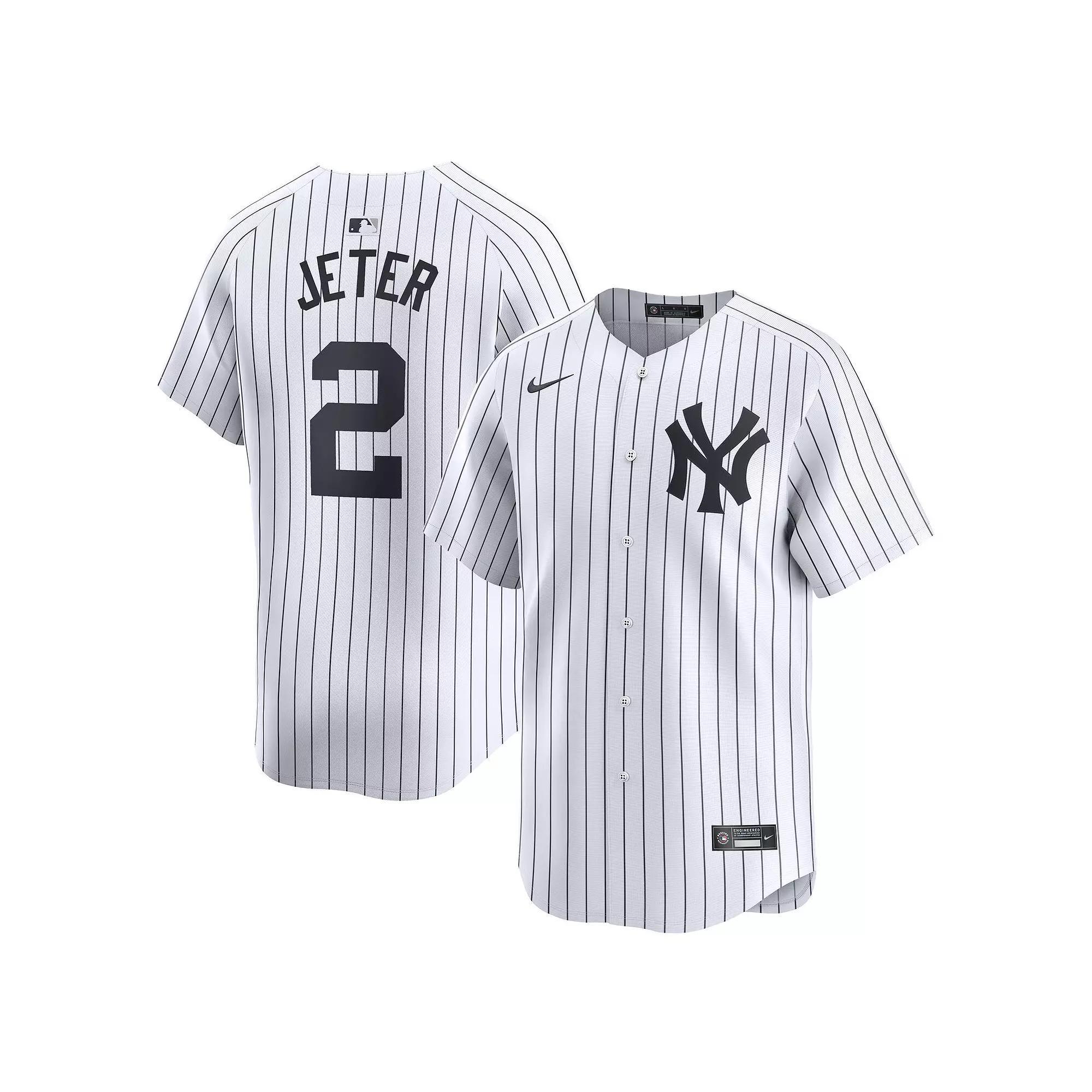Men's Nike Derek Jeter White New York Yankees Home Limited Player Jersey, Size: 2XL Product Image