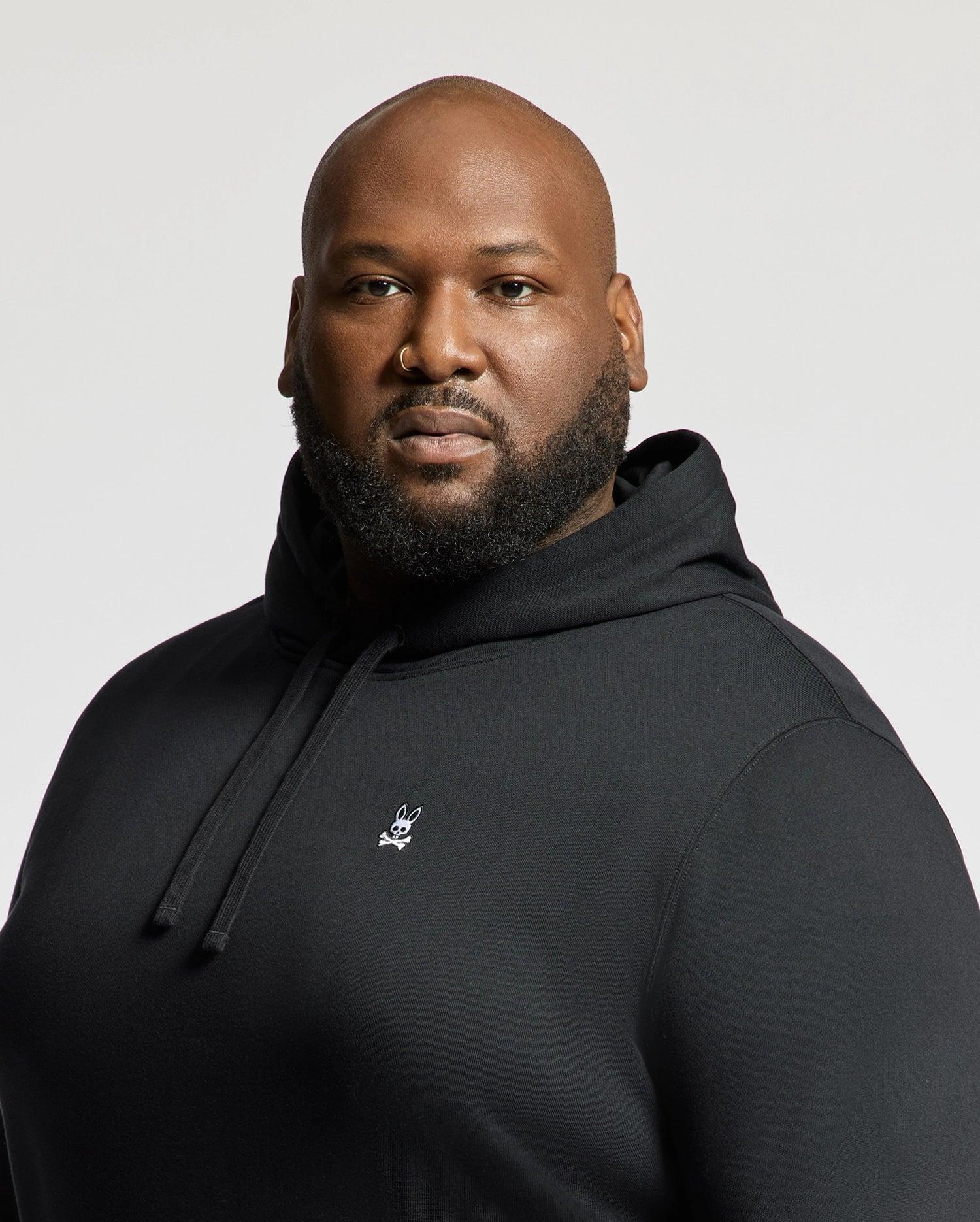 Men's Big And Tall Levy Essential Fleece Hoodie 001 BLACK / 3XL Product Image