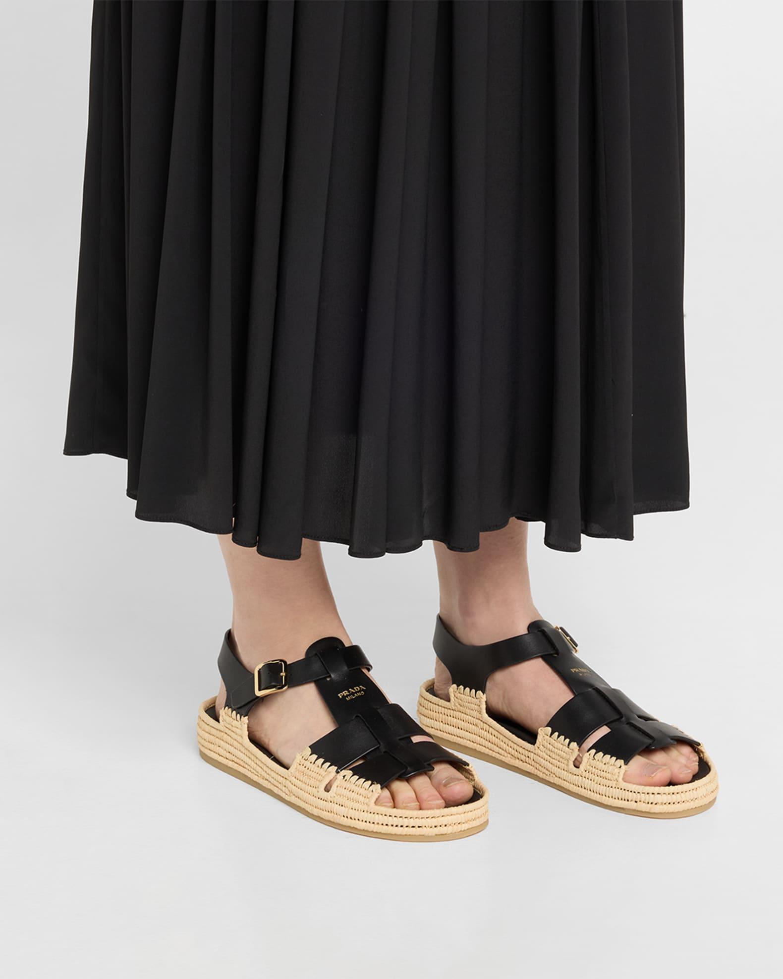 Leather Fisherman Espadrille Sandals Product Image