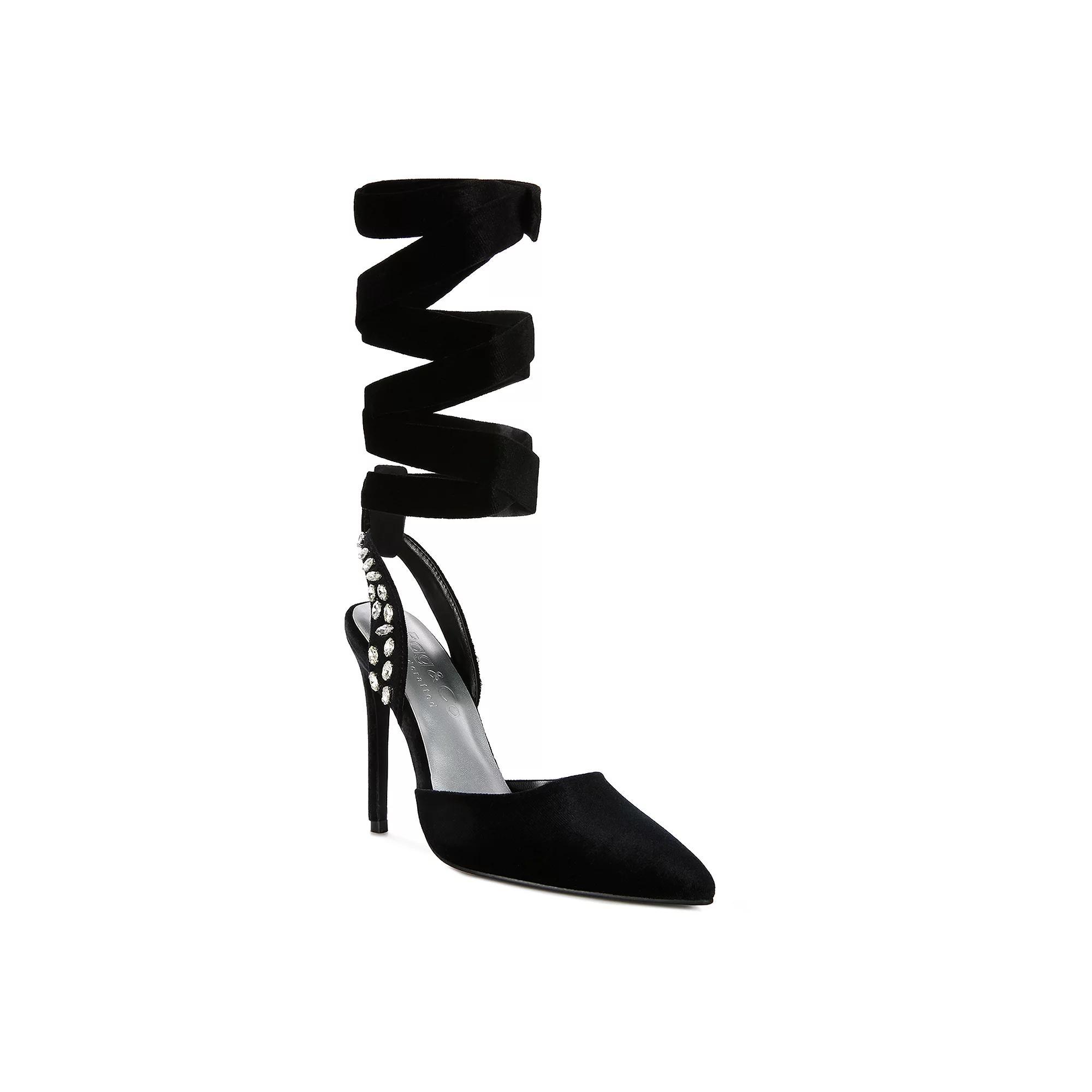 Rag & Co Wallis Womens Lace-Up Heels Product Image