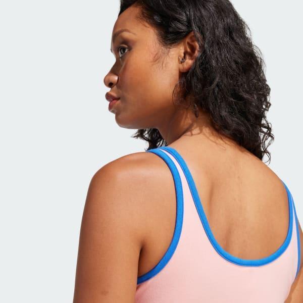 adidas Adicolor 3-Stripes Bra Top White 2XL Womens Product Image