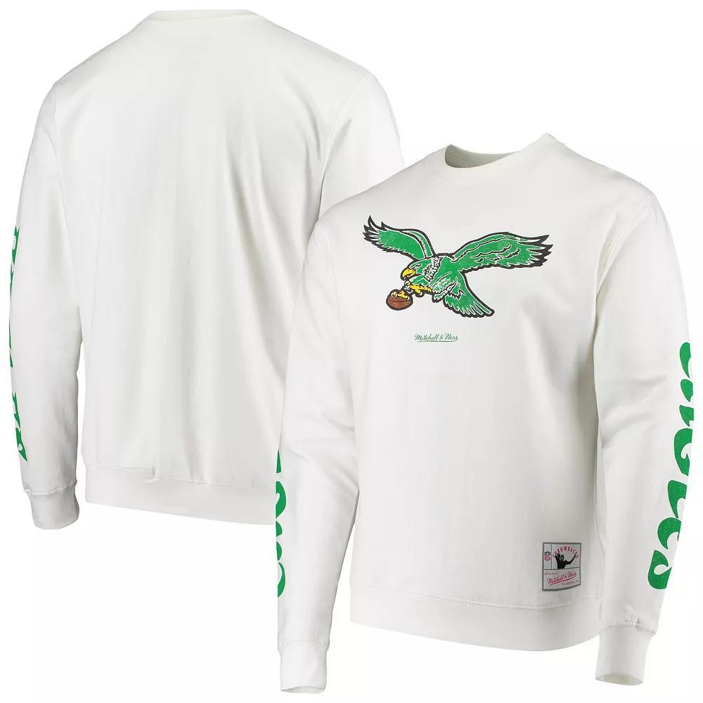 Mens Mitchell & Ness Philadelphia Eagles Rings VIP Champions Pullover Sweater Product Image