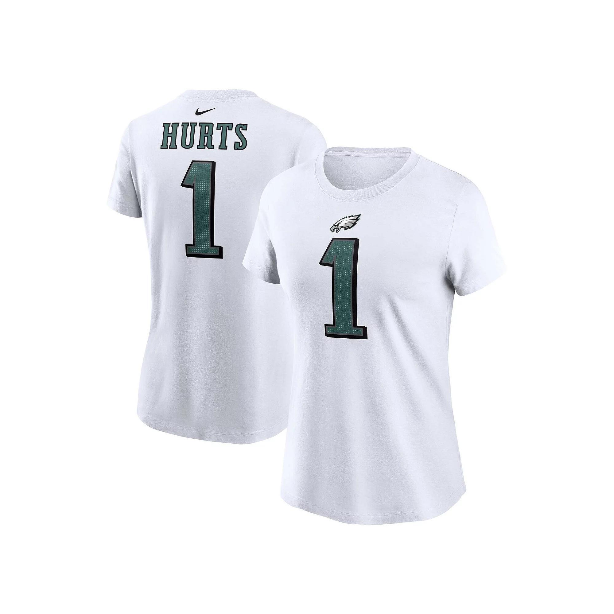 Women's Nike Jalen Hurts White Philadelphia Eagles Player Name & Number T-Shirt, Size: Small Product Image