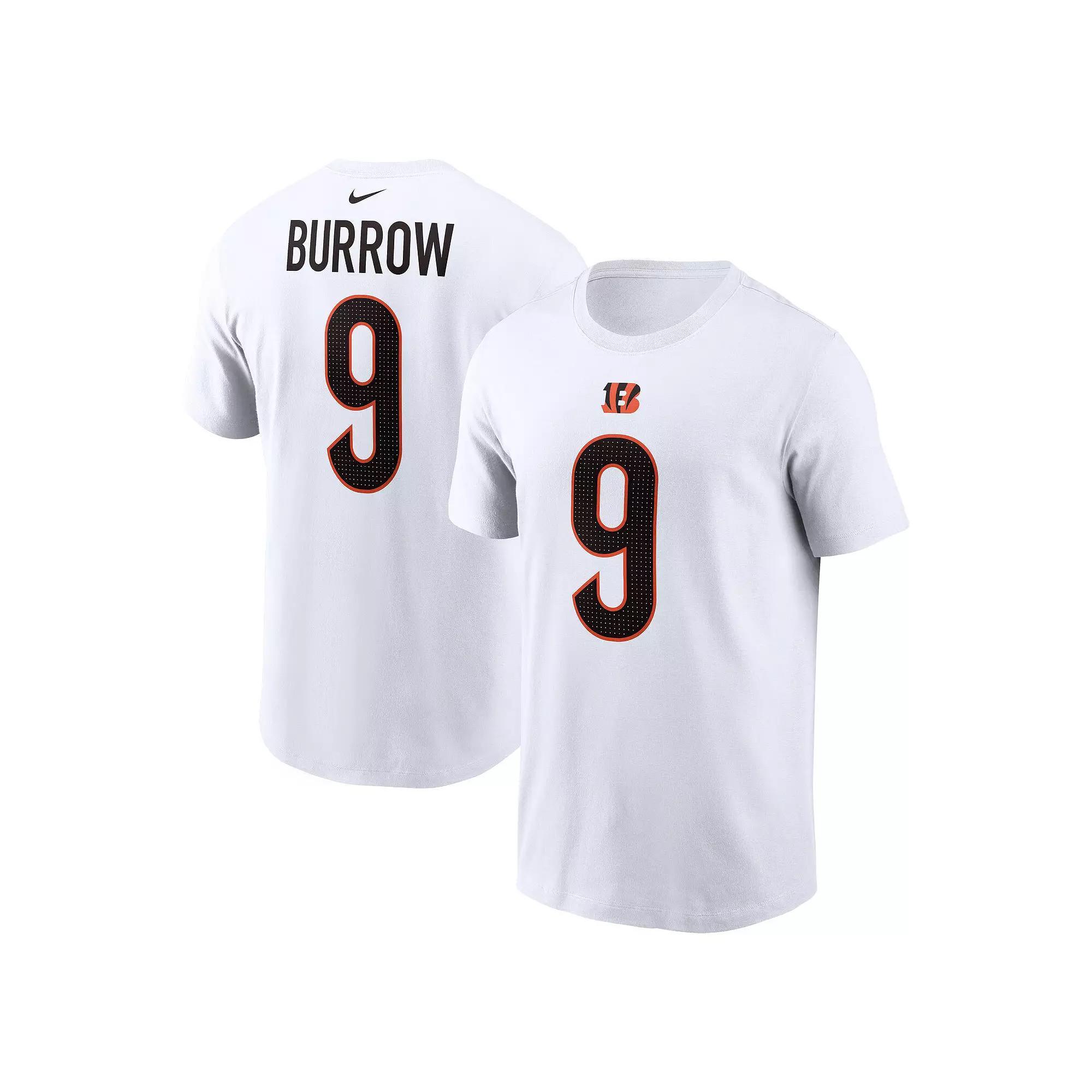 Men's Nike Joe Burrow White Cincinnati Bengals Player Name & Number T-Shirt, Size: Medium Product Image