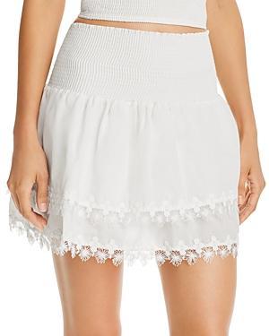 Peixoto Belle Smocked Mini Skirt Swim Cover-Up Product Image