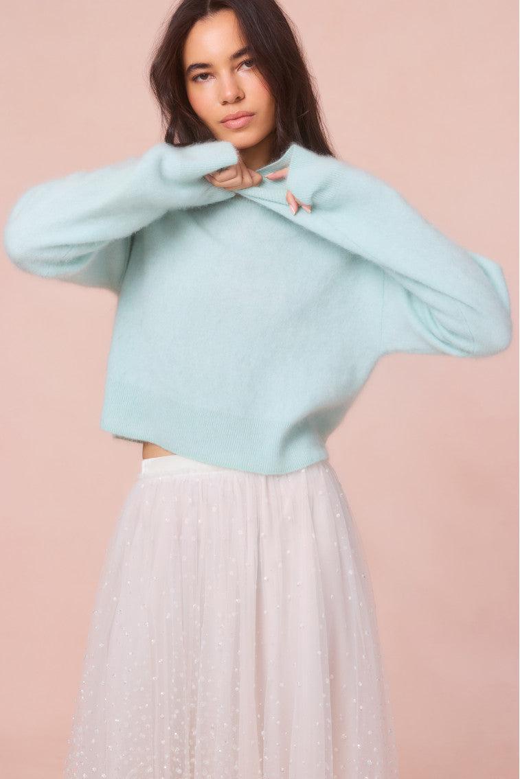 Bellman Cropped Cashmere Pullover Product Image