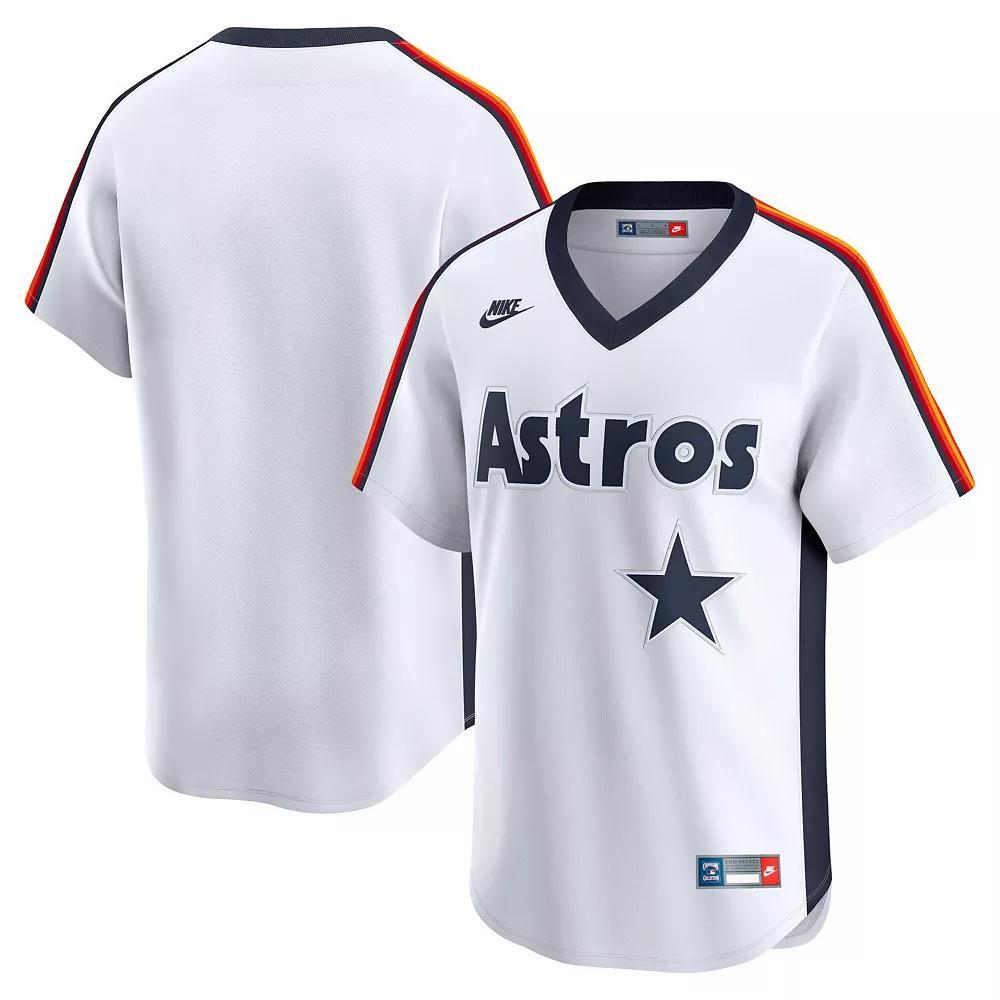 Men's Nike Cream Houston Astros Throwback Cooperstown Collection Limited Jersey, Size: Medium, Beige Product Image