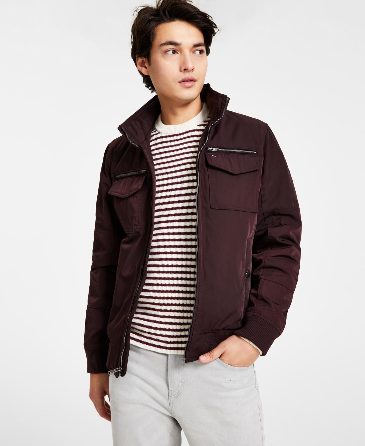 Men's Tommy Hilfiger Filled Performance Bomber Jacket, Size: XXL, Green Product Image