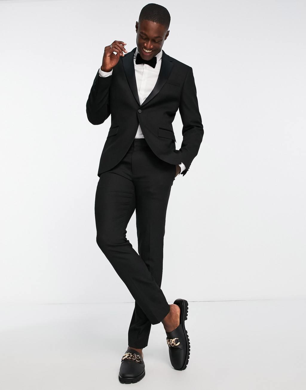 Topman skinny tux suit pants Product Image