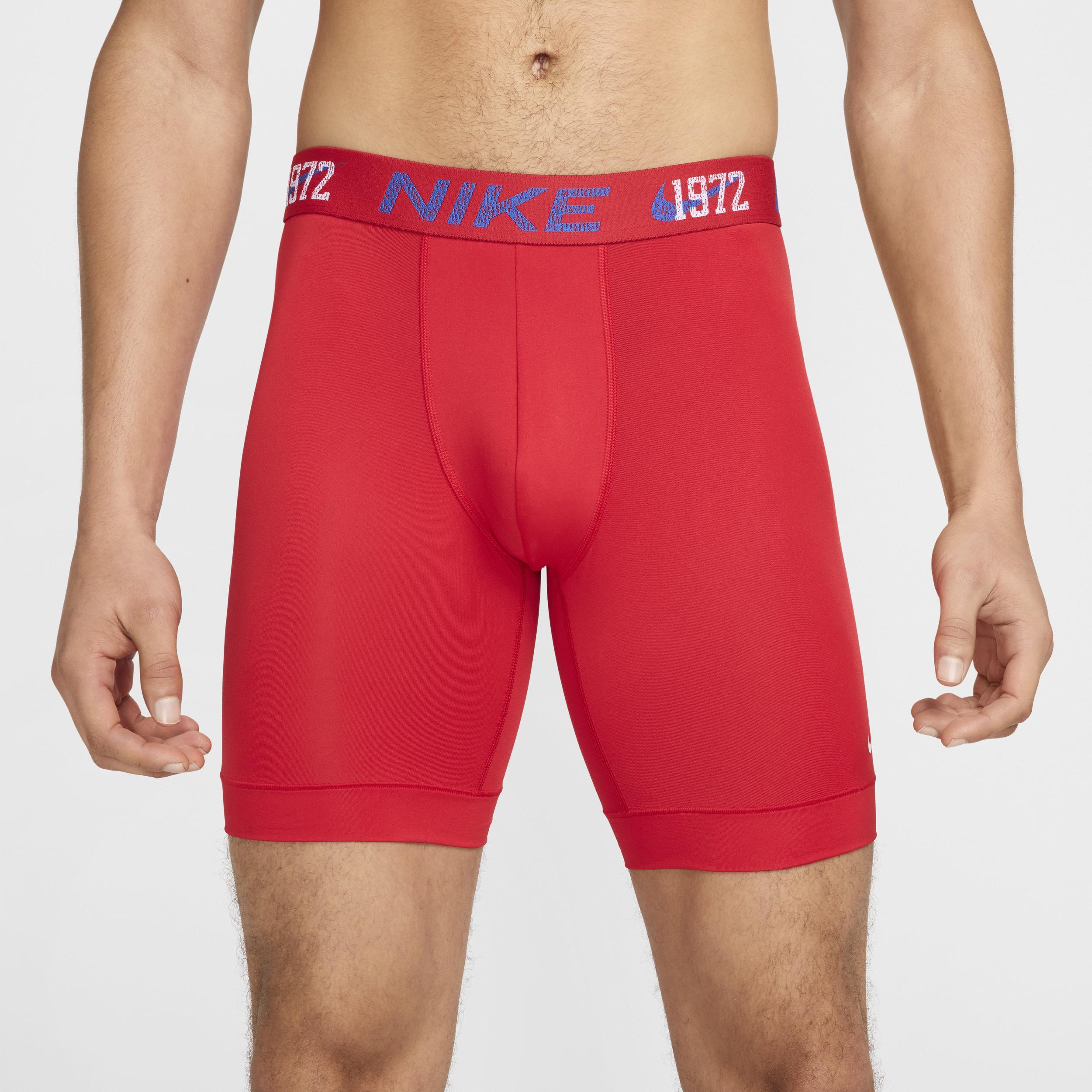 Nike Mens Dri-FIT Essential Micro Long Boxer Briefs (3-Pack) Product Image