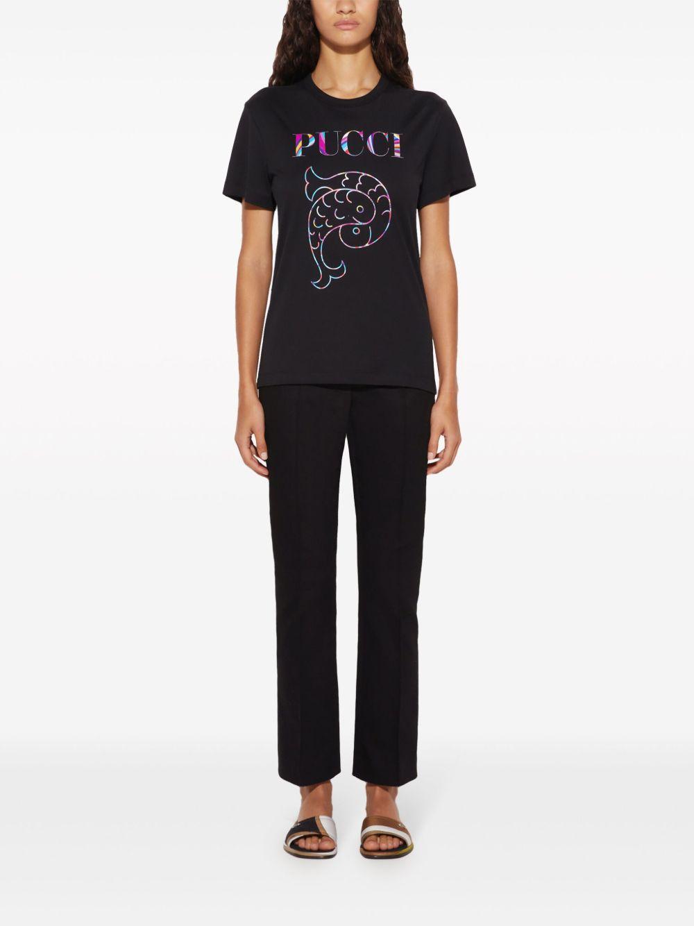 logo-print cotton T-shirt Product Image