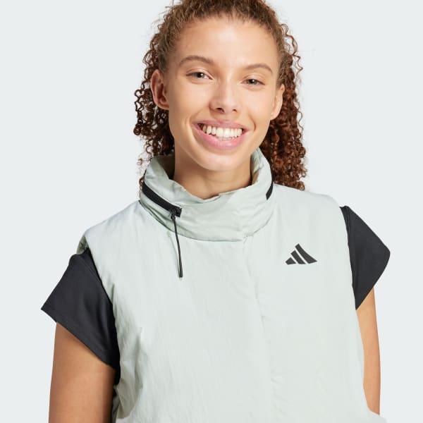 adidas City Escape Cropped Vest Wonder Silver L Womens Product Image