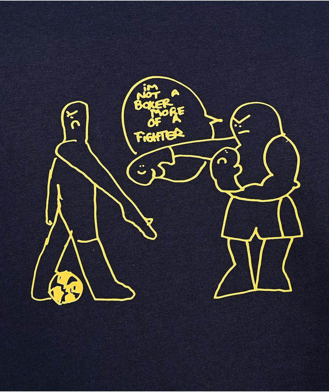 adidas Shmoofoil Fighter Navy T-Shirt Product Image