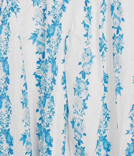 Midnight Doll Floral Printed V-Neck Tie Strap Midi Dress Product Image