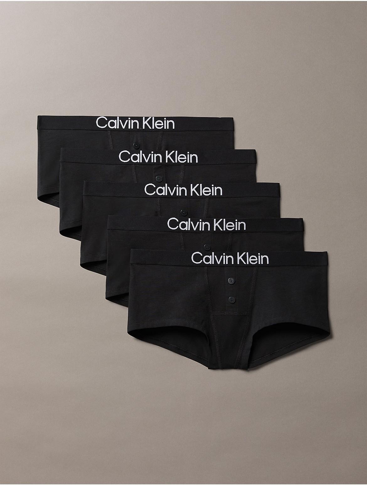 Calvin Klein Women's Maximum Cotton 5-Pack Boyshort - Black - M Product Image