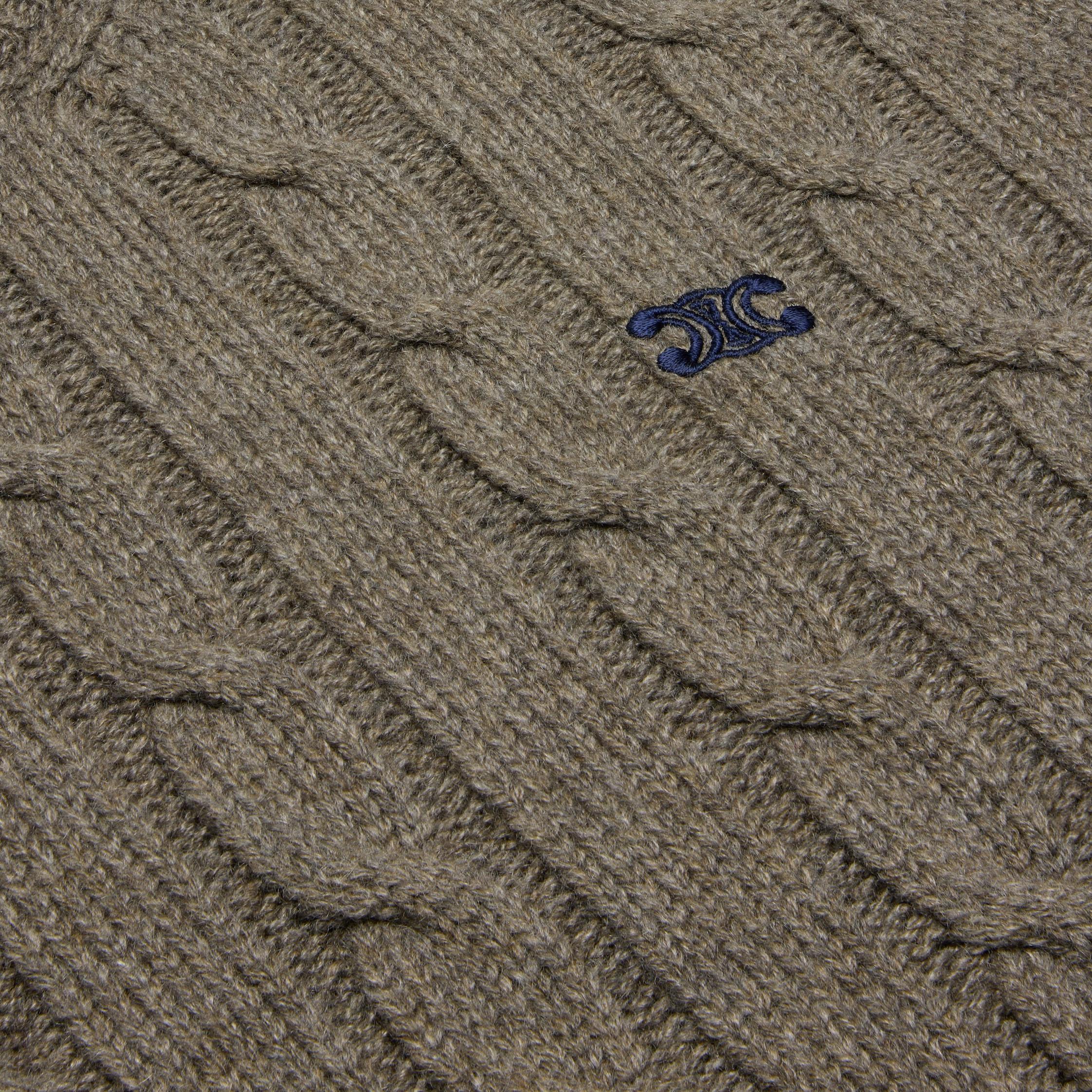 triomphe sweater in cable-knit cashmere Product Image