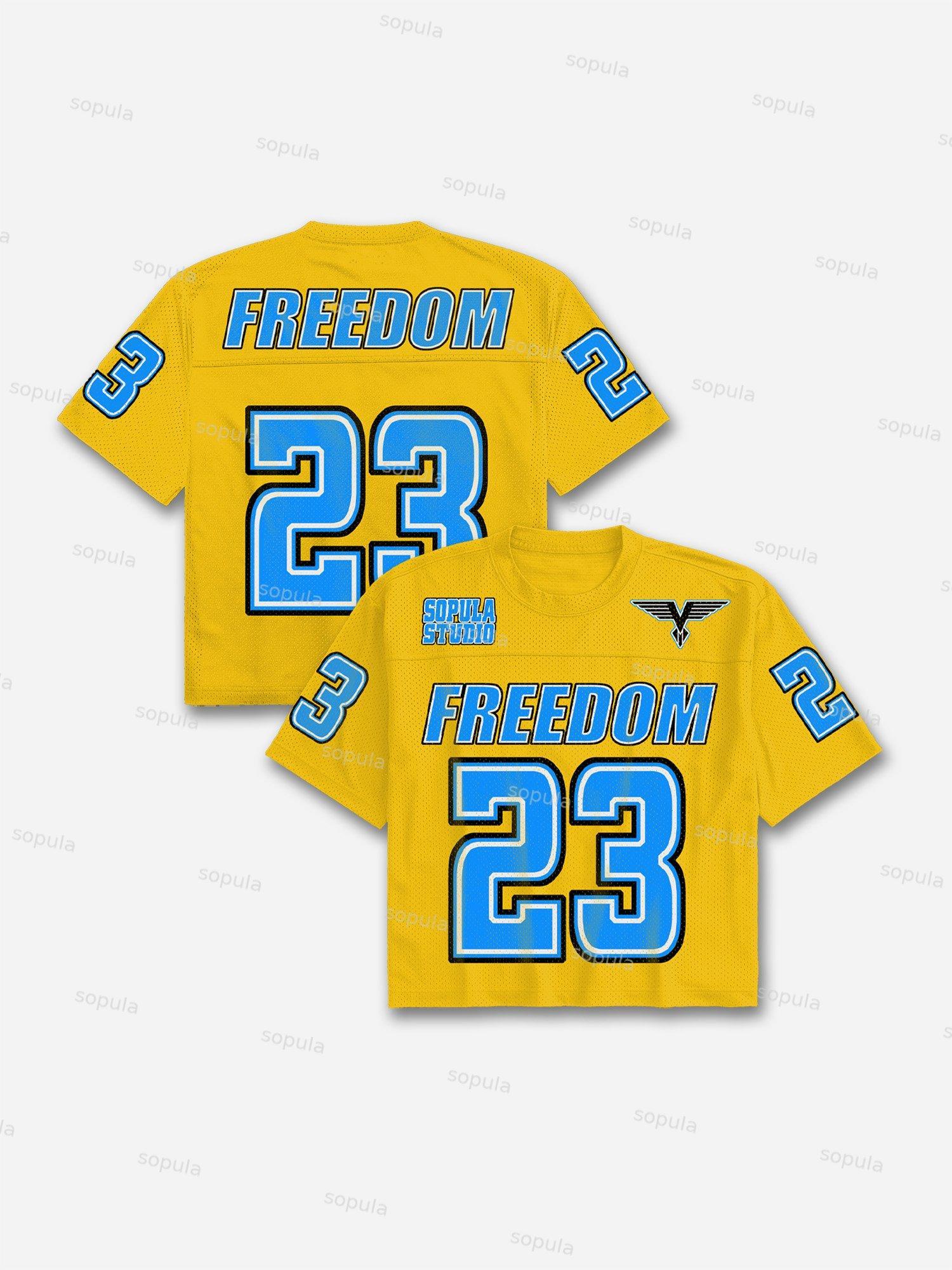 Freedom No.23 Print
Blokecore Mesh Football Jersey T-shirt Product Image