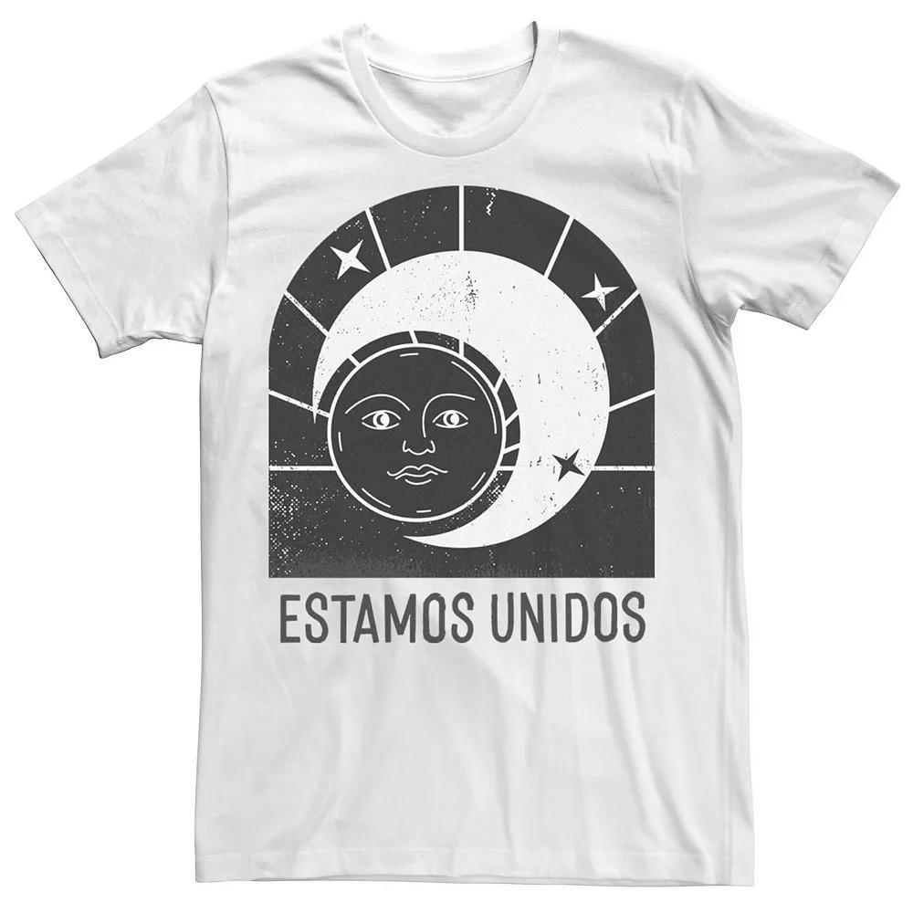 Men's Gonzales Estamos Unidos Sun And Moon Stamp Tee, Size: XXL, White Product Image