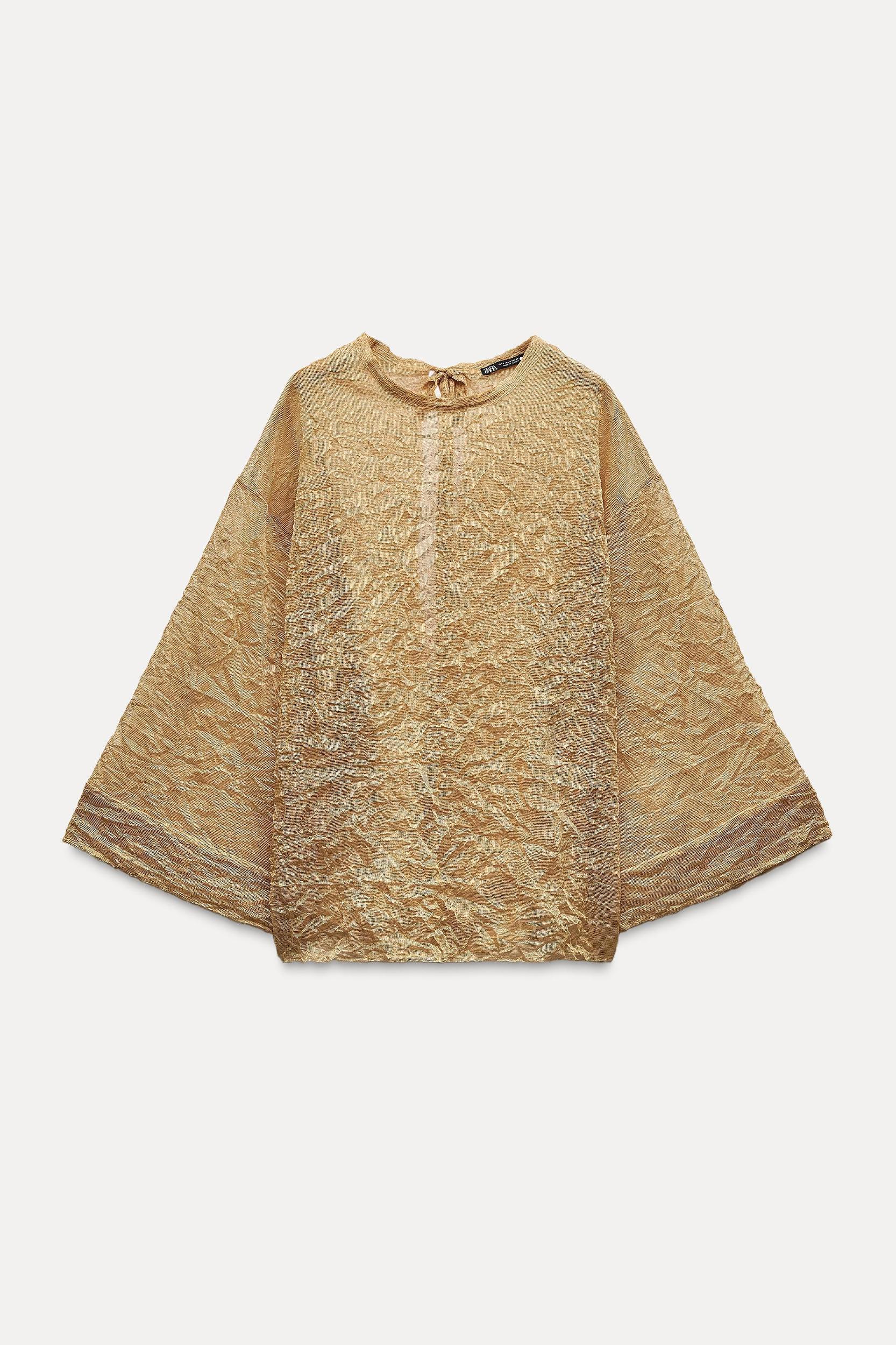 WRINKLED KIMONO TOP Product Image