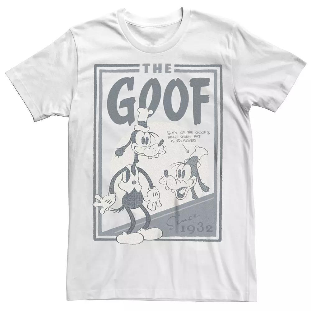 Disney 100 The Goof Since 1932 Stamp Men's Tee, Size: XS, White Product Image
