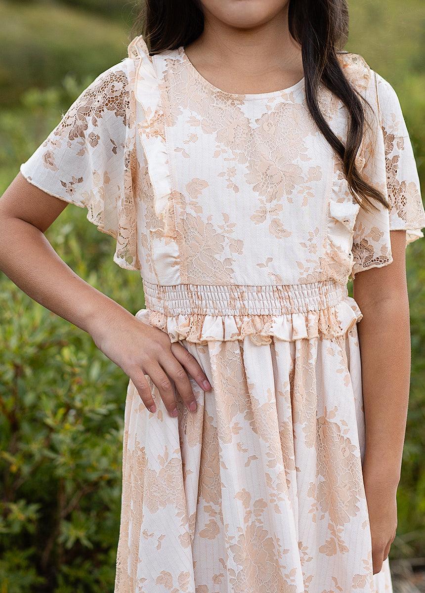 Eliana Dress in Shell Girls Product Image
