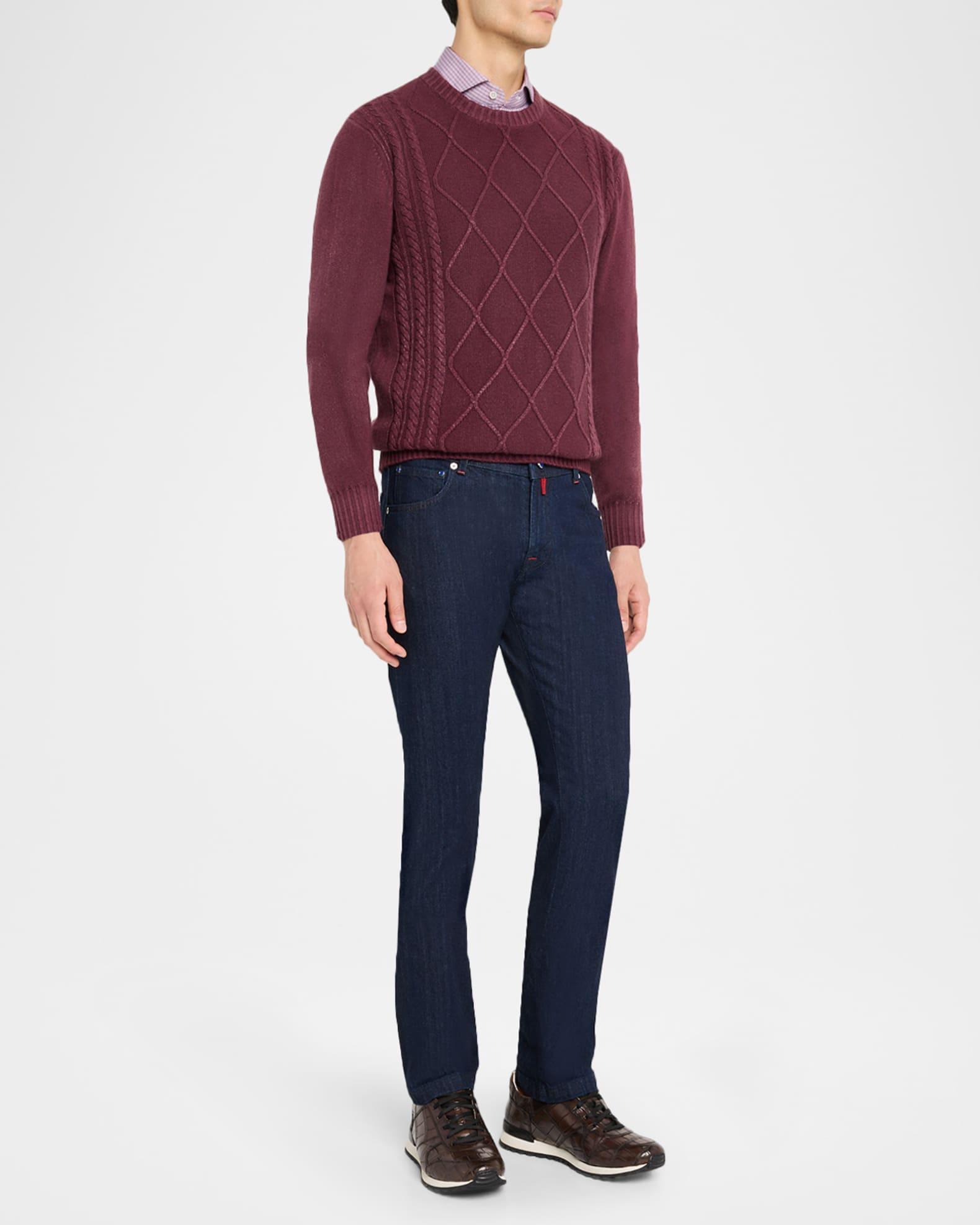 Men's Dark Wash Straight-Fit Jeans Product Image