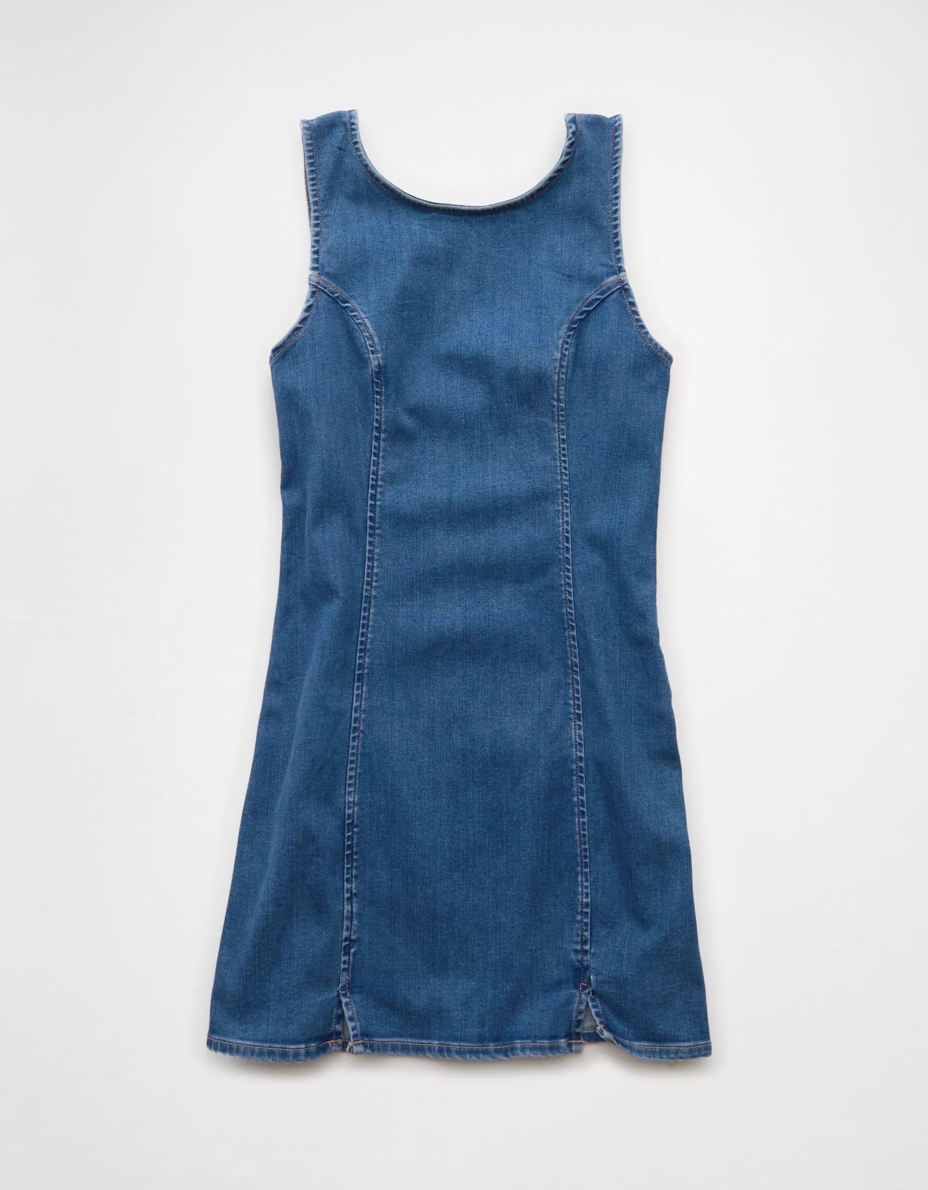 AE Next Level Denim Mini Dress Product Image