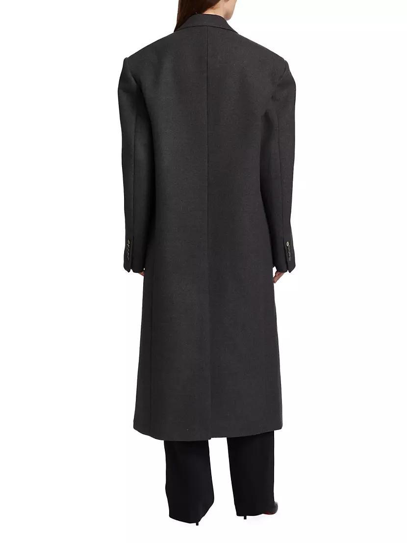 Single Breasted Wool Coat Product Image