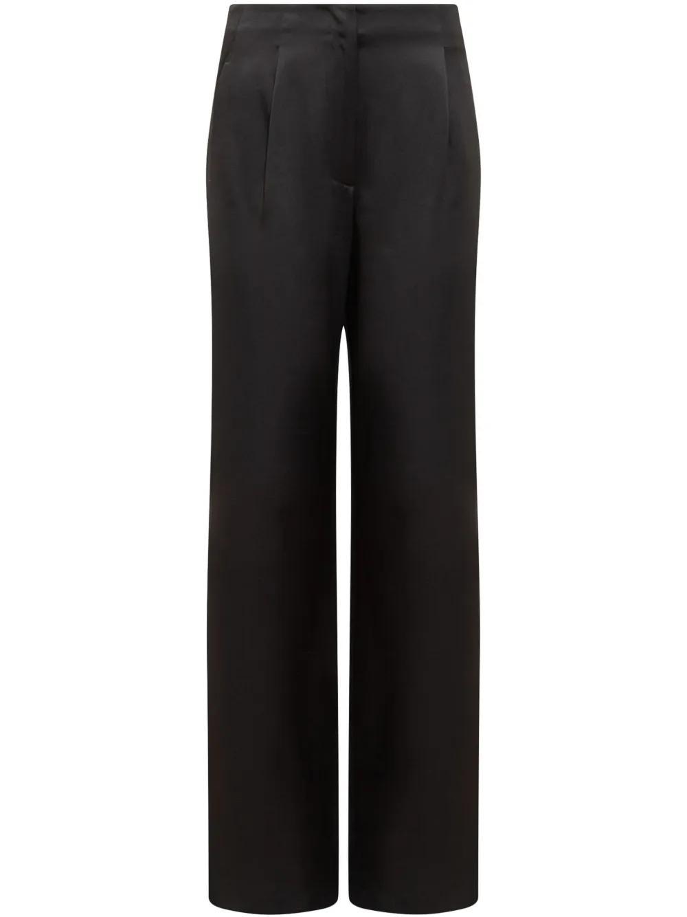 MSGM Tailored Straight-leg Trousers In Black Product Image