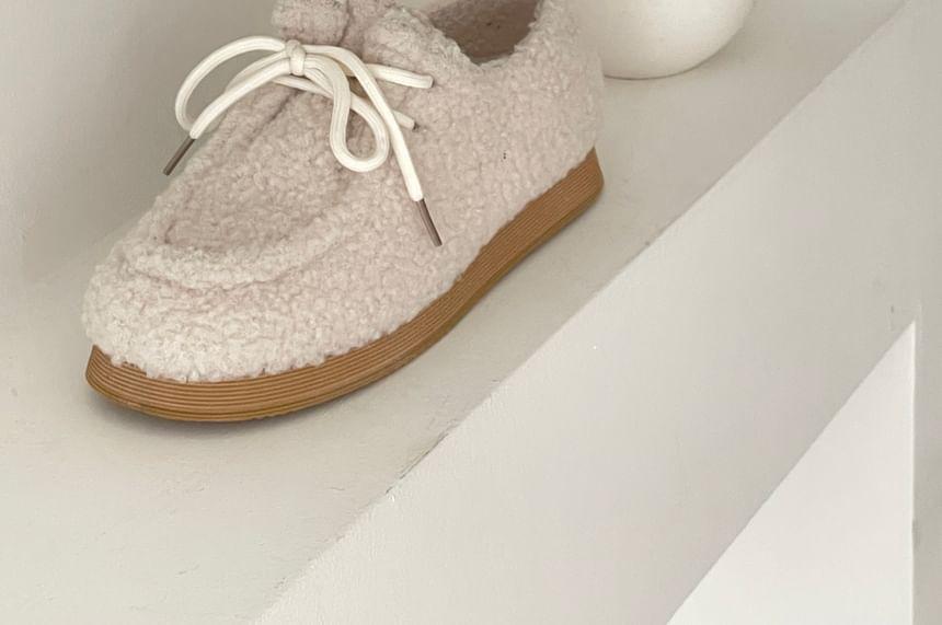 Fleece Lace Up Shoes Product Image