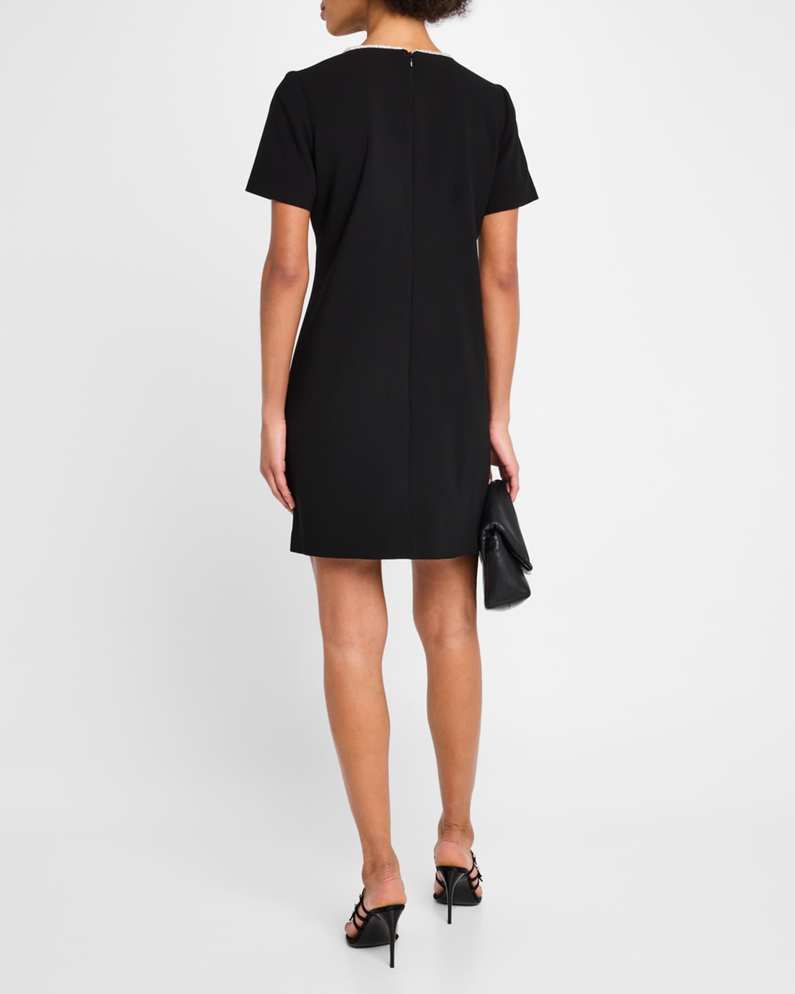 Obelle Shimmer-Trim Mini Dress Product Image