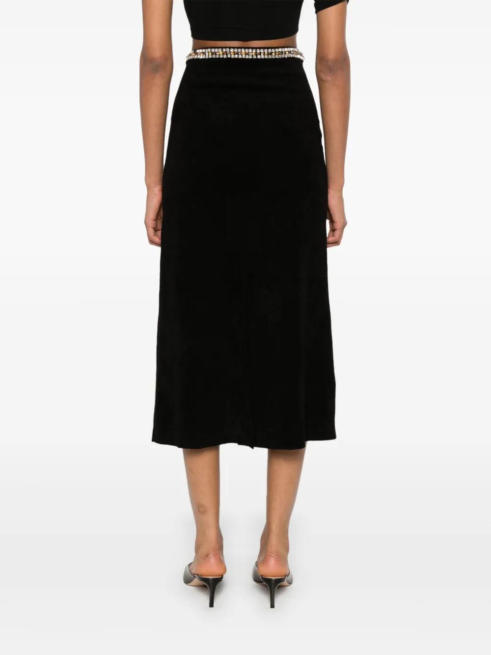 crystal-embellished midi skirt Product Image