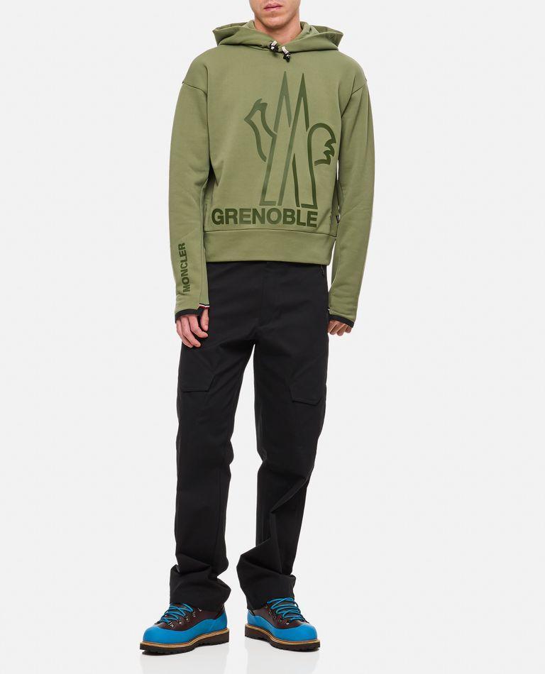 MONCLER Hoodie Sweatshirt In Green Product Image