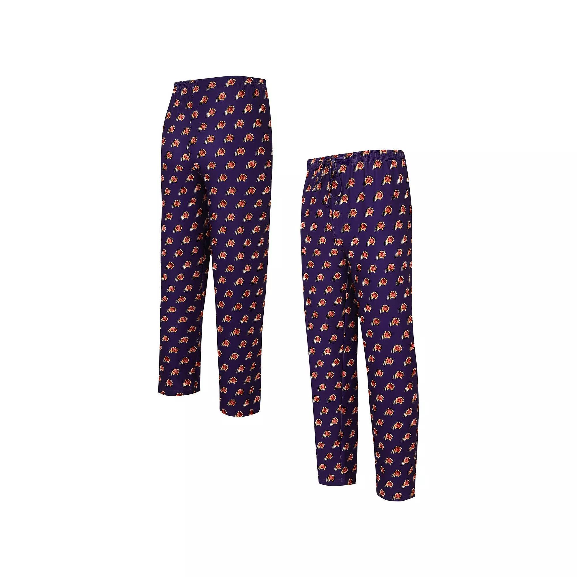 Men's Concepts Sport Purple Phoenix Suns Allover Logo Print Gauge Sleep Pants, Size: Large, Phx Purple Product Image