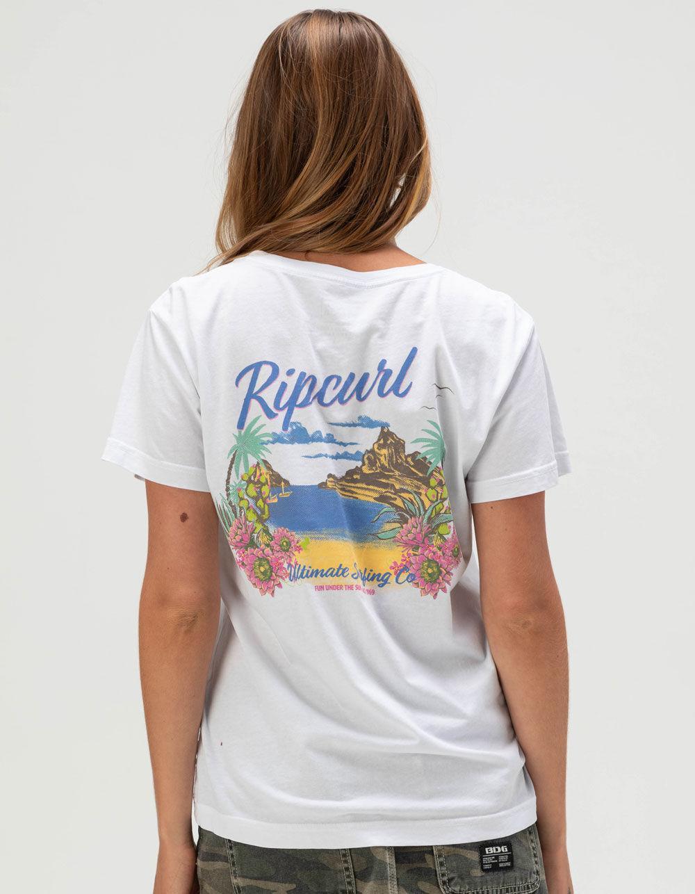 RIP CURL La Joya Womens Standard Tee - WHITE Product Image