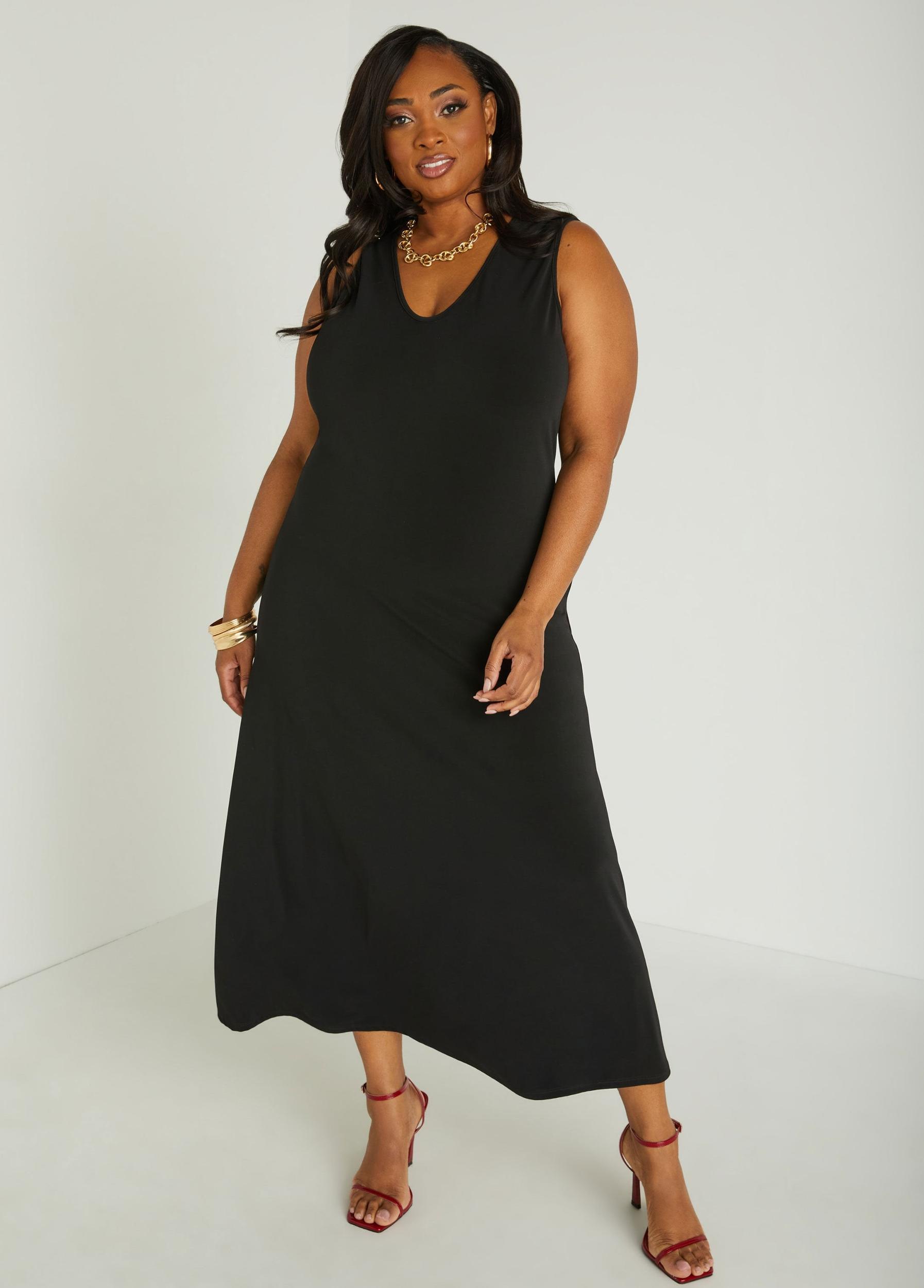 Plus Size A Line Maxi Dress Ashley Stewart Product Image